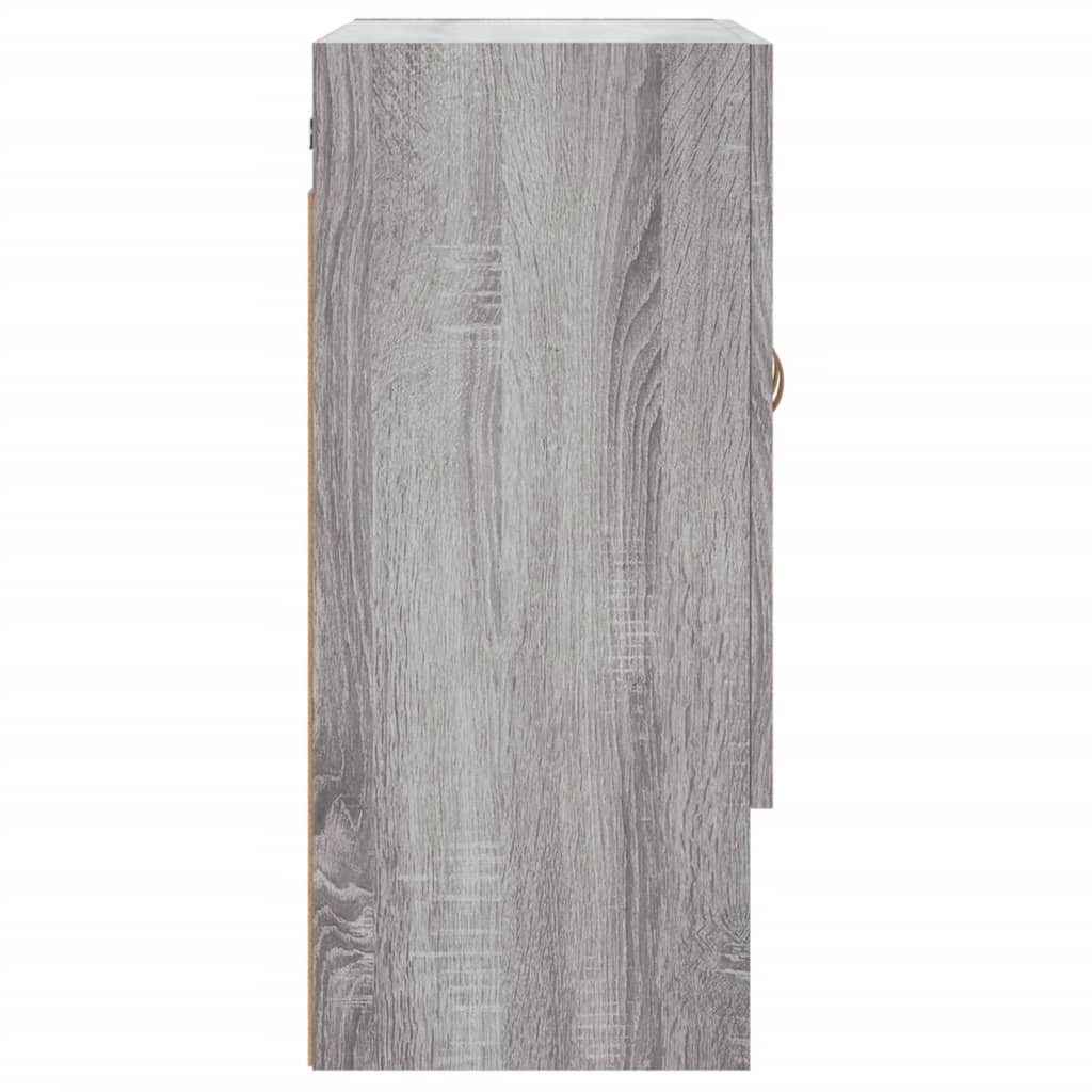 (1-St) Grau Sonoma Holzwerkstoff Fächerschrank cm vidaXL Wandschrank 60x31x70