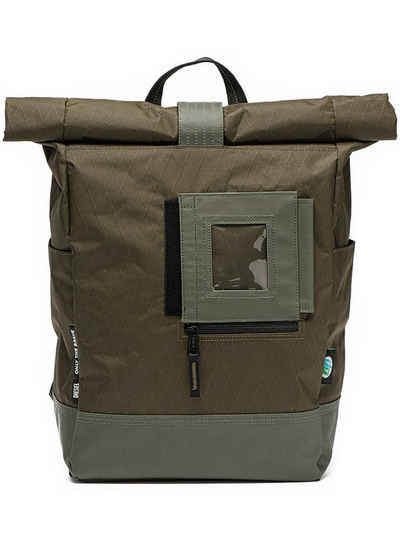 Diesel Freizeitrucksack Rucksack mit Rolltop Khaki Grün 15" Laptoptasche - SHINOBI