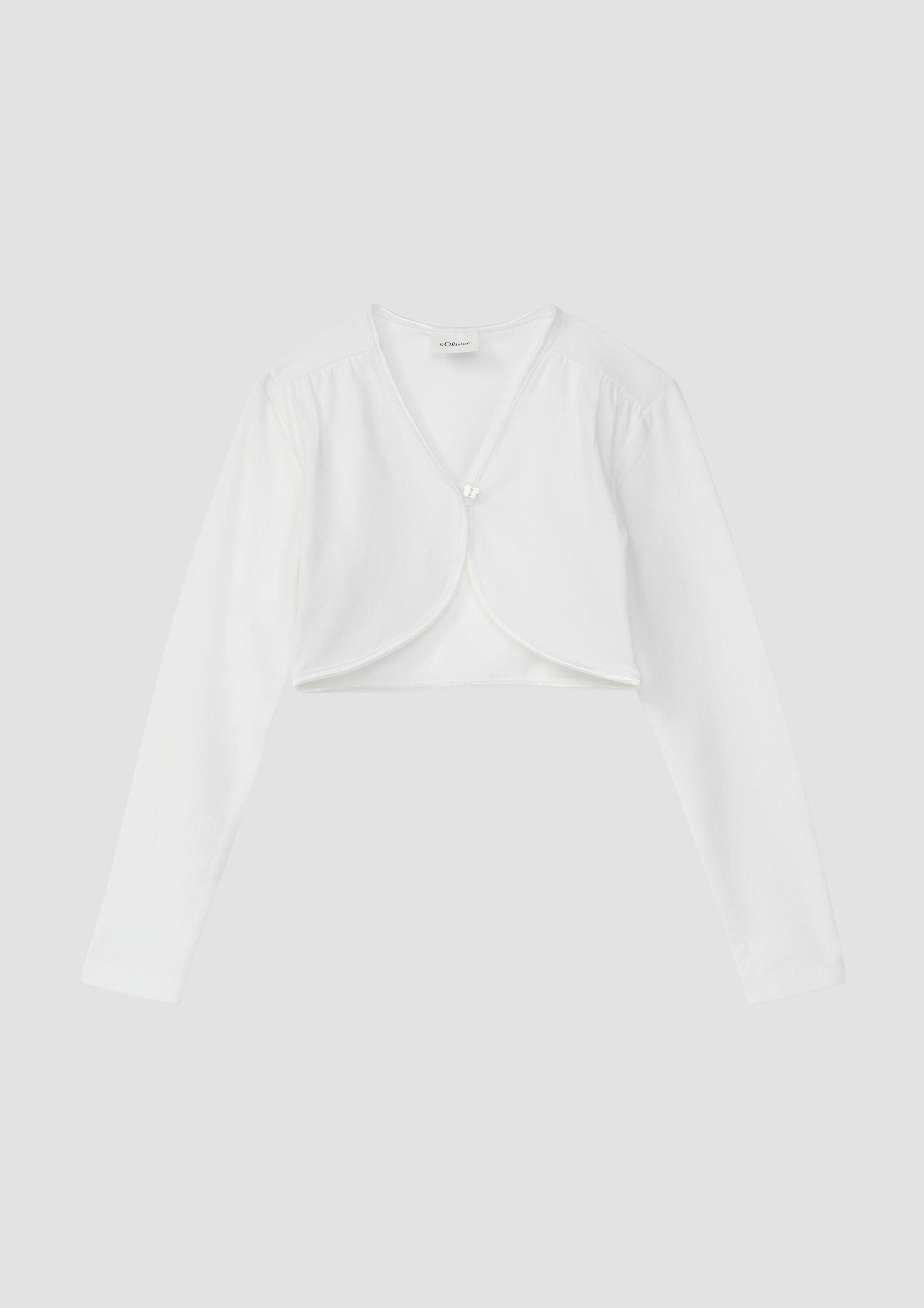 s.Oliver Cardigan Indoor-Bolero Bolero mit Satinkante