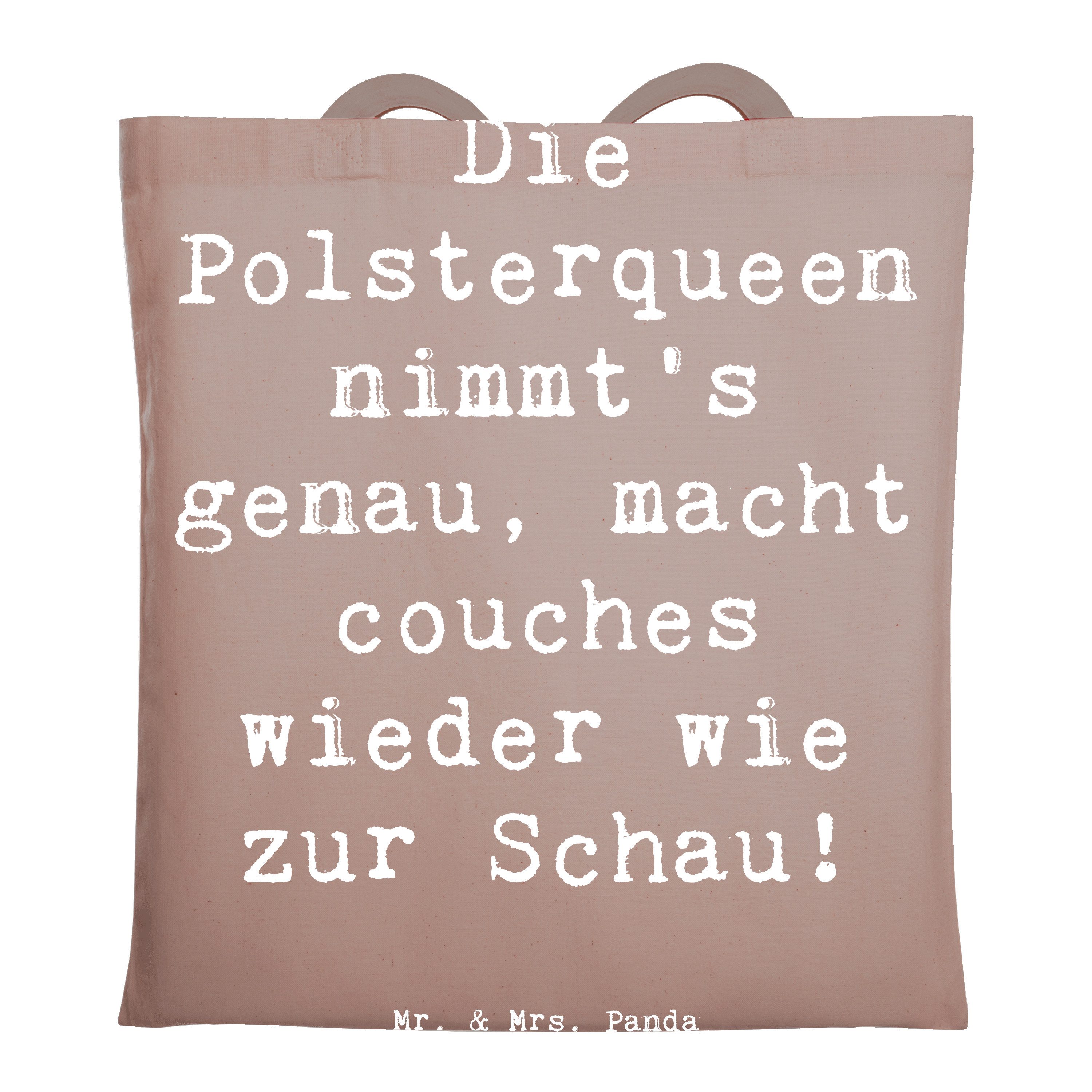 Tragetasche Polsterei Präzision - Braun Pastell - Geschenk, Möbelrestaurierung, M