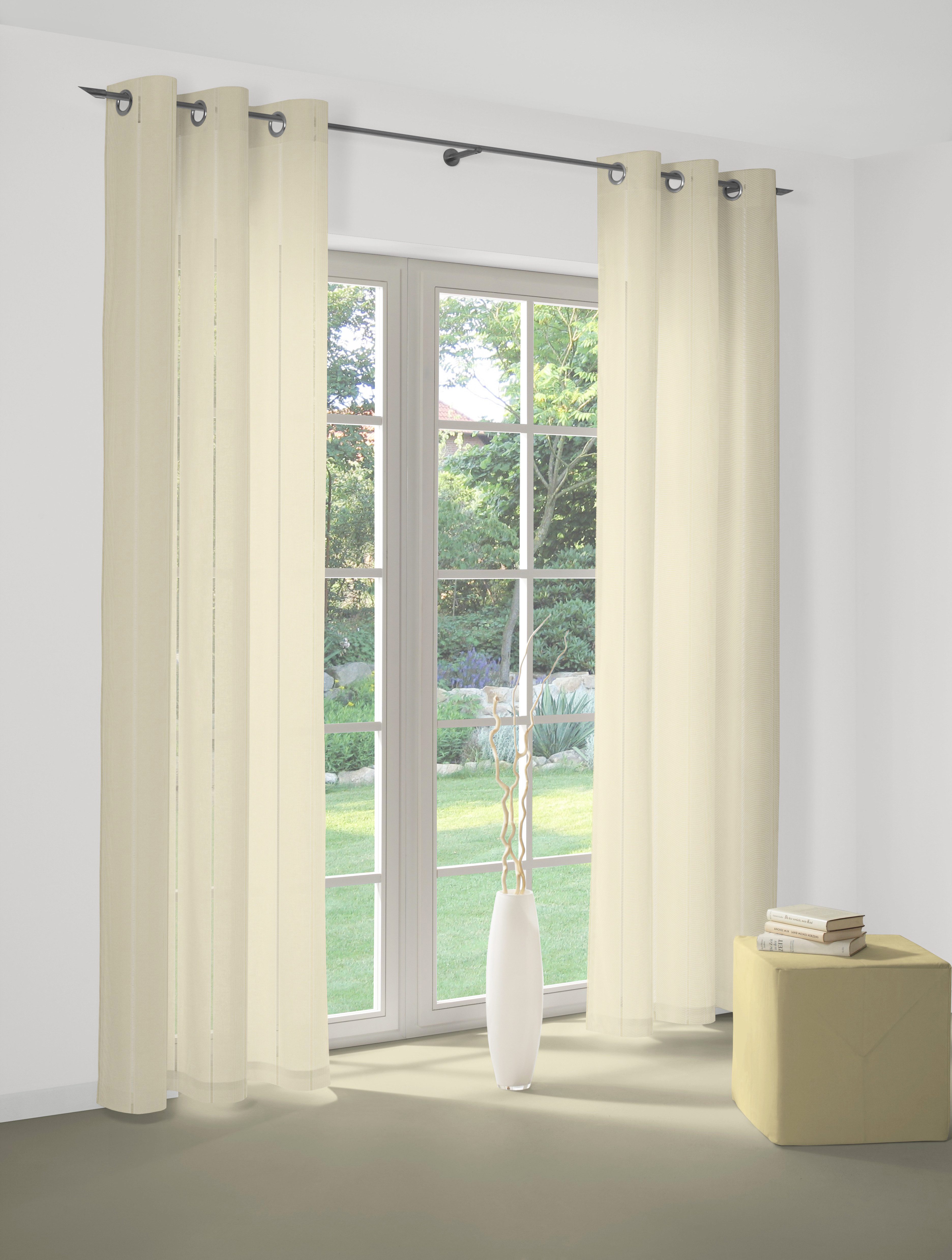 Wirth Vorhang Felsted (1 St), Ösen, blickdicht, Jacquard