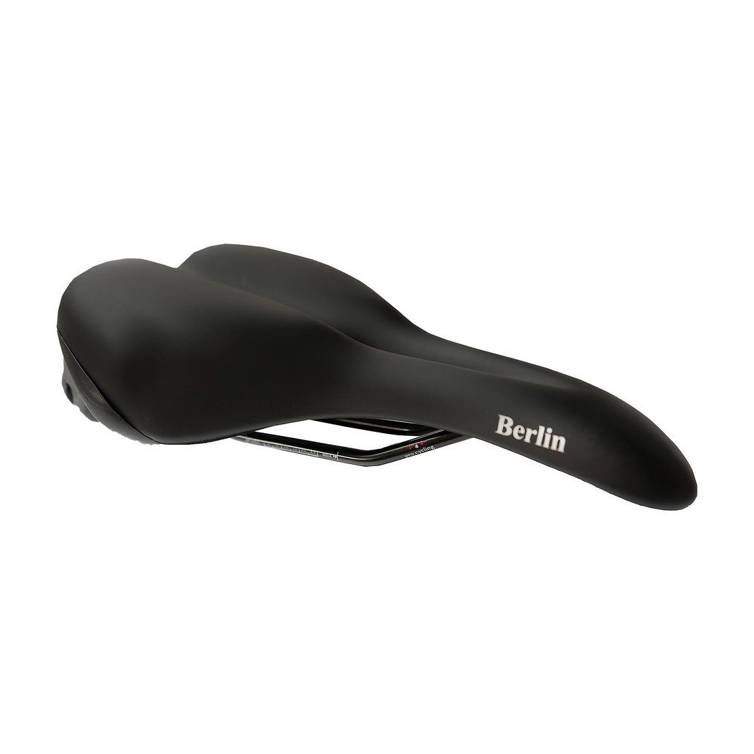 P&P Bequemsattel Fahrradsattel Bequemsattel Berlin 030 schwarz, Uni, 265x190 mm, 604g