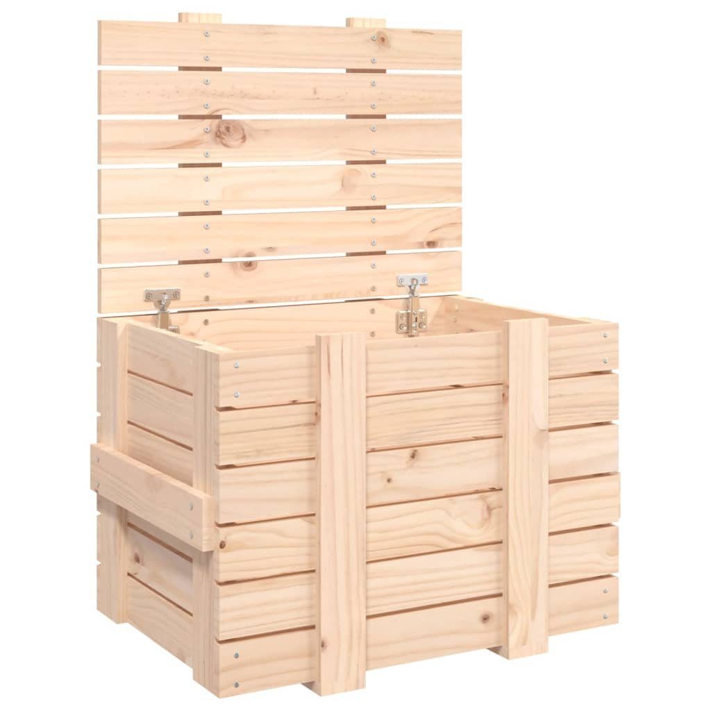 vidaXL Aufbewahrungsbox Truhe 58x40,5x42 cm Massivholz Kiefer (1 St)