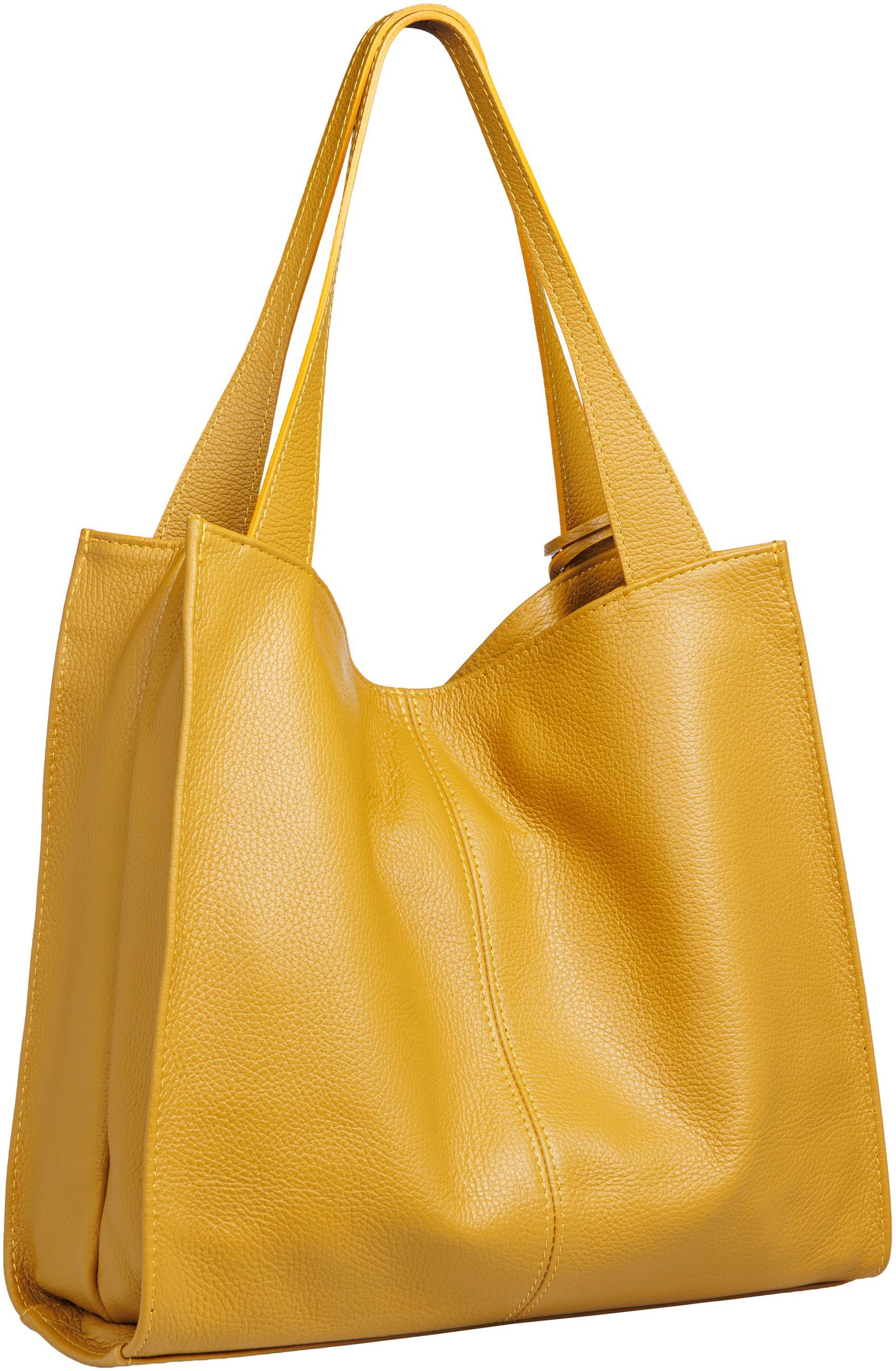 Caspar Schultertasche Großer XL Damen Leder Shopper Tasche - PREMIUM LINE - Modell No.832, elegant, robust & unempfindlich - 100% Echtleder - Handmade in Italy – Bild 4 von 5
