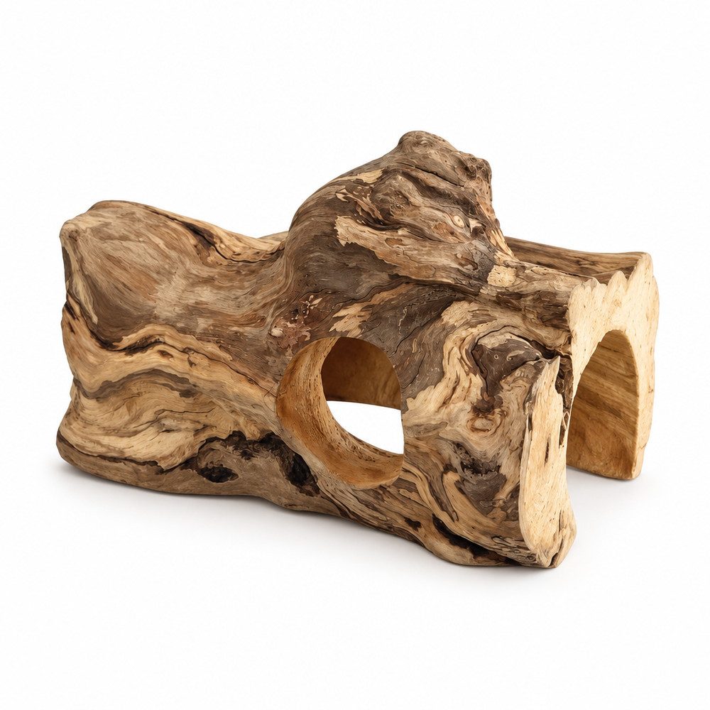 Aquaone Wasserpflanze AquaOne Javaholz Aquarium Höhle 15cm Versteck für Garnelen & Welse