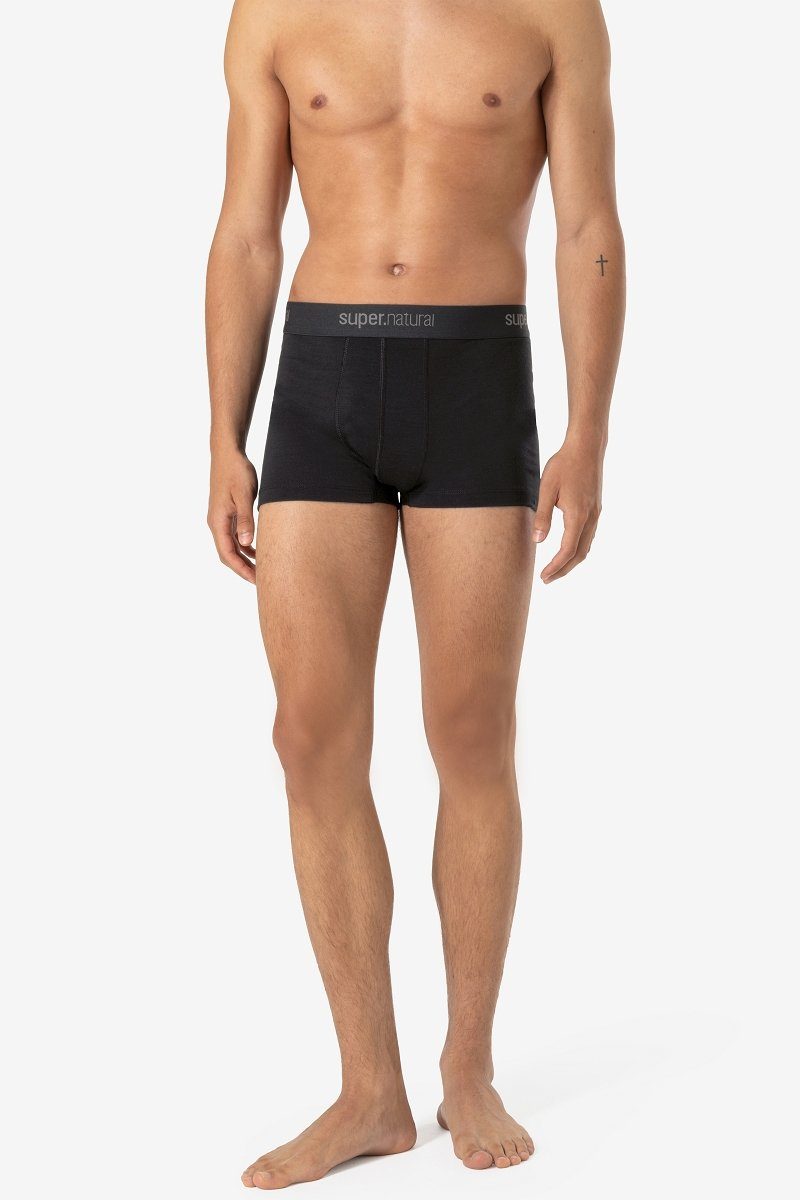 SUPER.NATURAL Boxershorts für Herren, aus Merinowolle M TUNDRA175 BOXER mit super Halt und Komfort