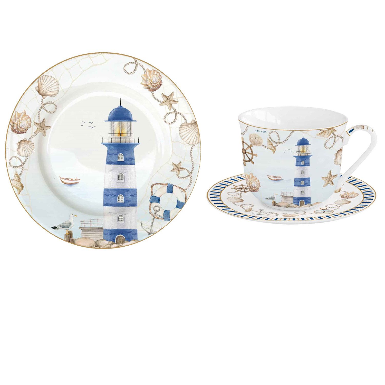 Kaffeeservice Blue Lighthouse
