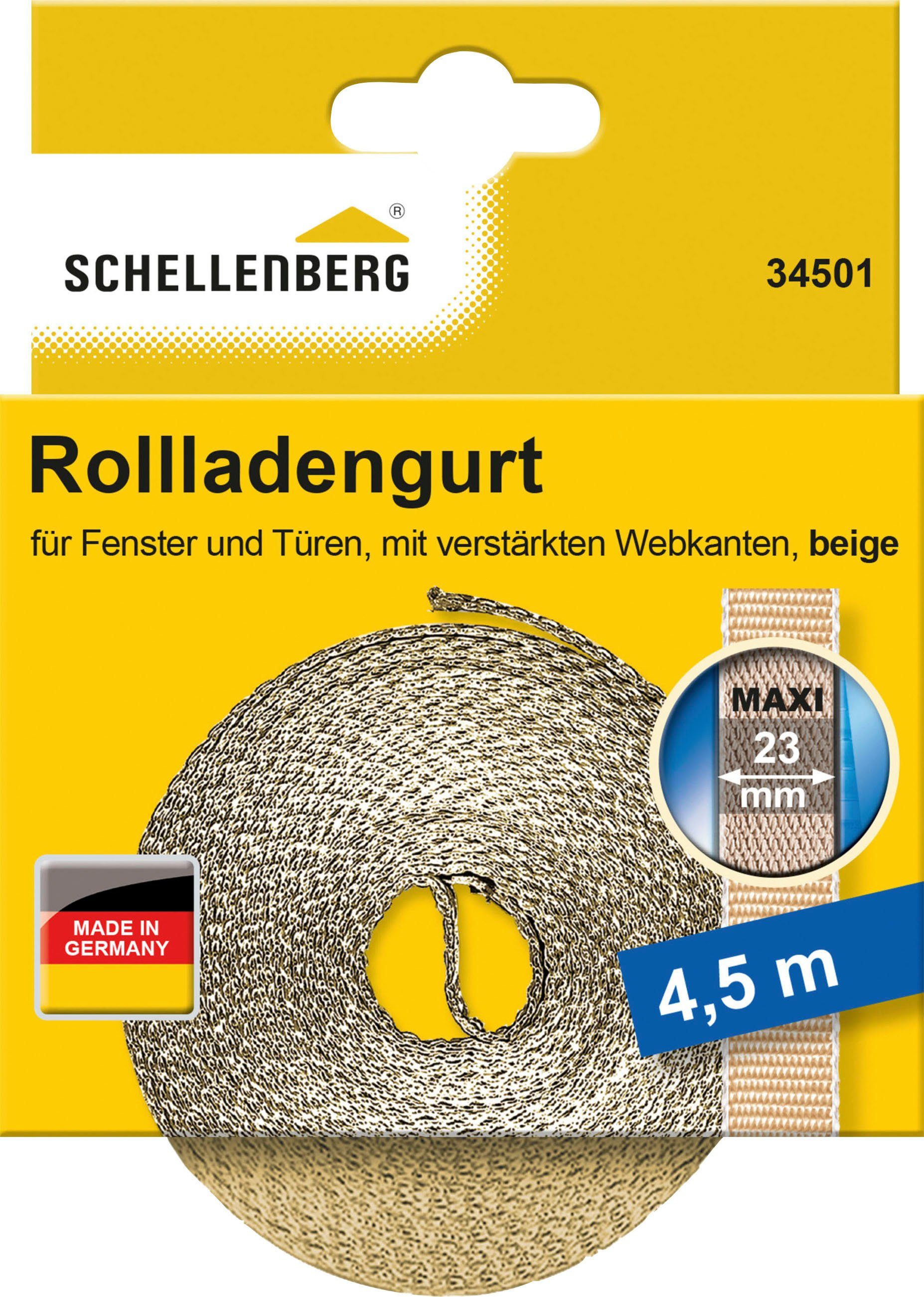 SCHELLENBERG Maxi, 23 mm, 4,5 m Довжина Rollladengurt, Gurtband erhältlich in unterschiedlichen Кольора(ів)