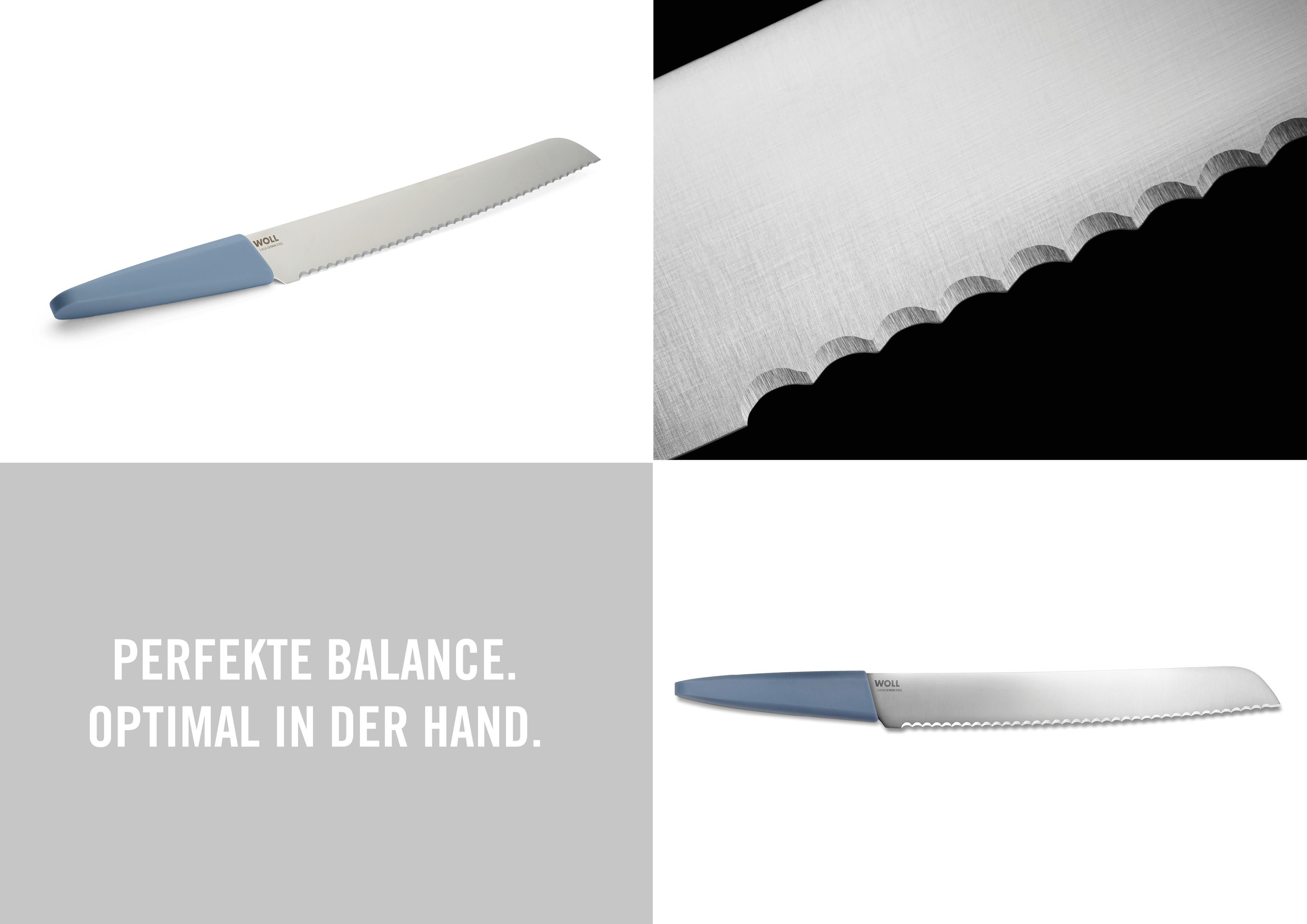 WOLL Brotmesser Cutting Edge, aus deutschem Edelstahl gemäß DIN 1.4116