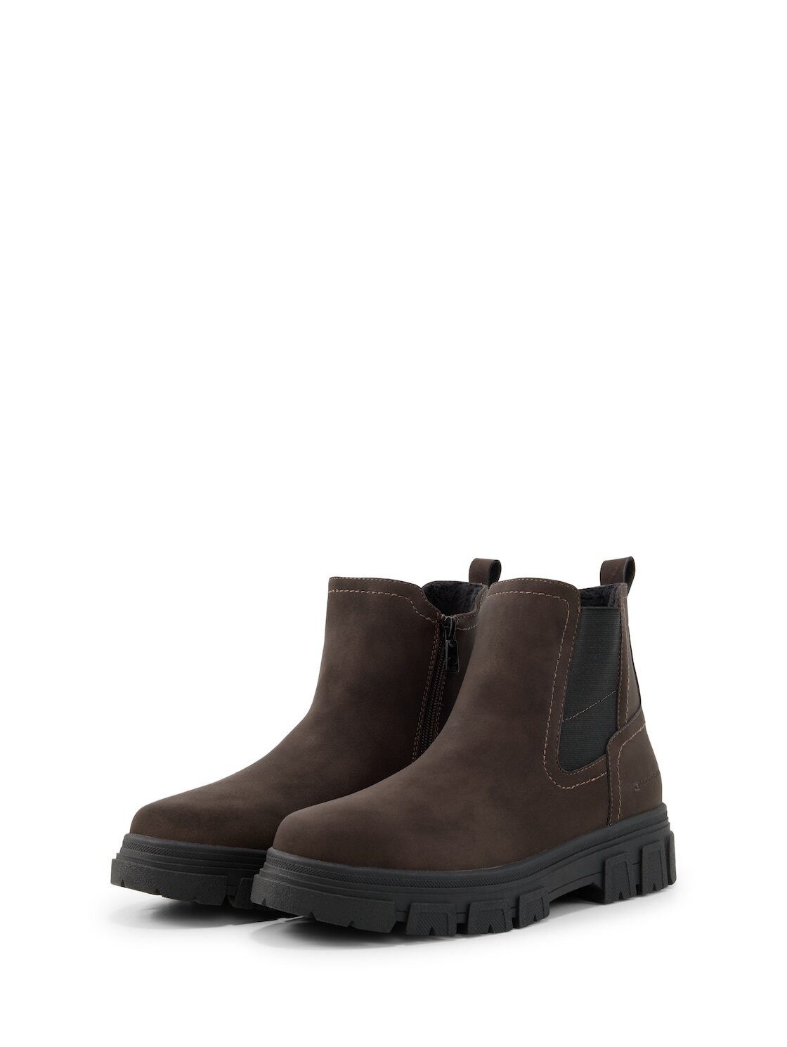 TOM TAILOR Shoes Licence Stiefel Stiefeletten aus Wildlederimitat
