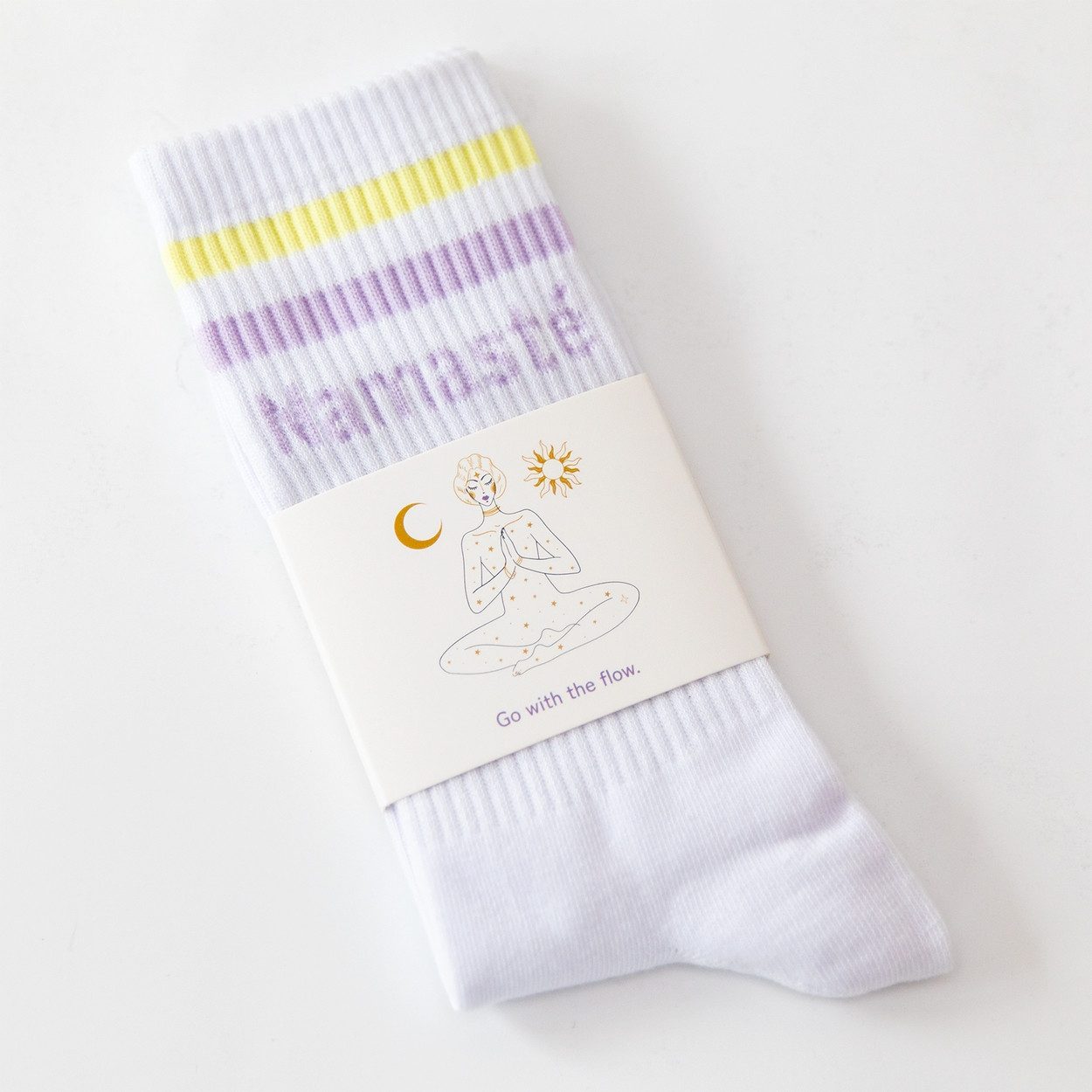 Sportsocken Socken mit Yoga Motiv: Namasté