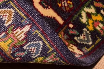 Wollteppich Kaschmar Teppich handgeknüpft blau, morgenland, rechteckig, Höhe: 8 mm