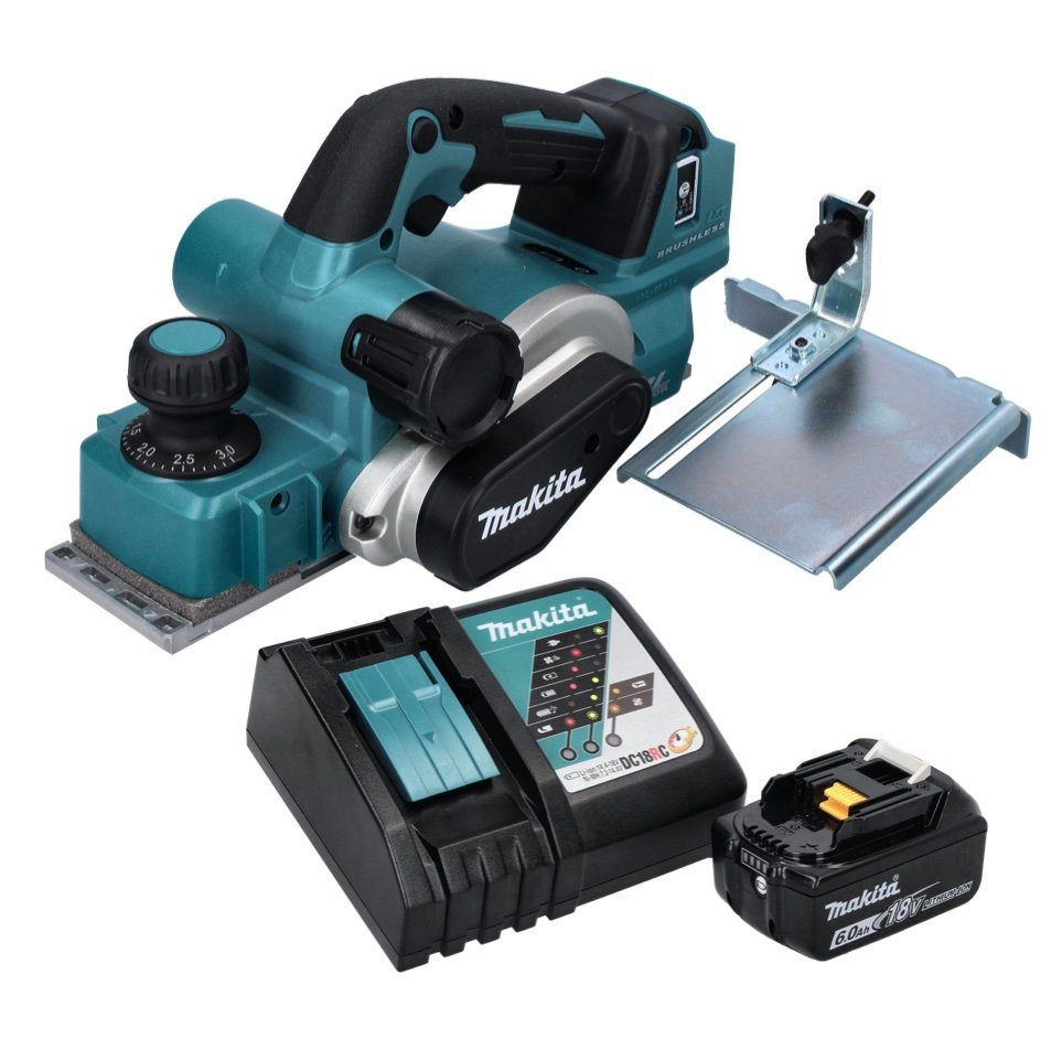 Makita Akku-Falzhobel DKP 181 RG1 Akku Hobel Falzhobel 82 mm 18 V Brushless + 1x Akku 6,0