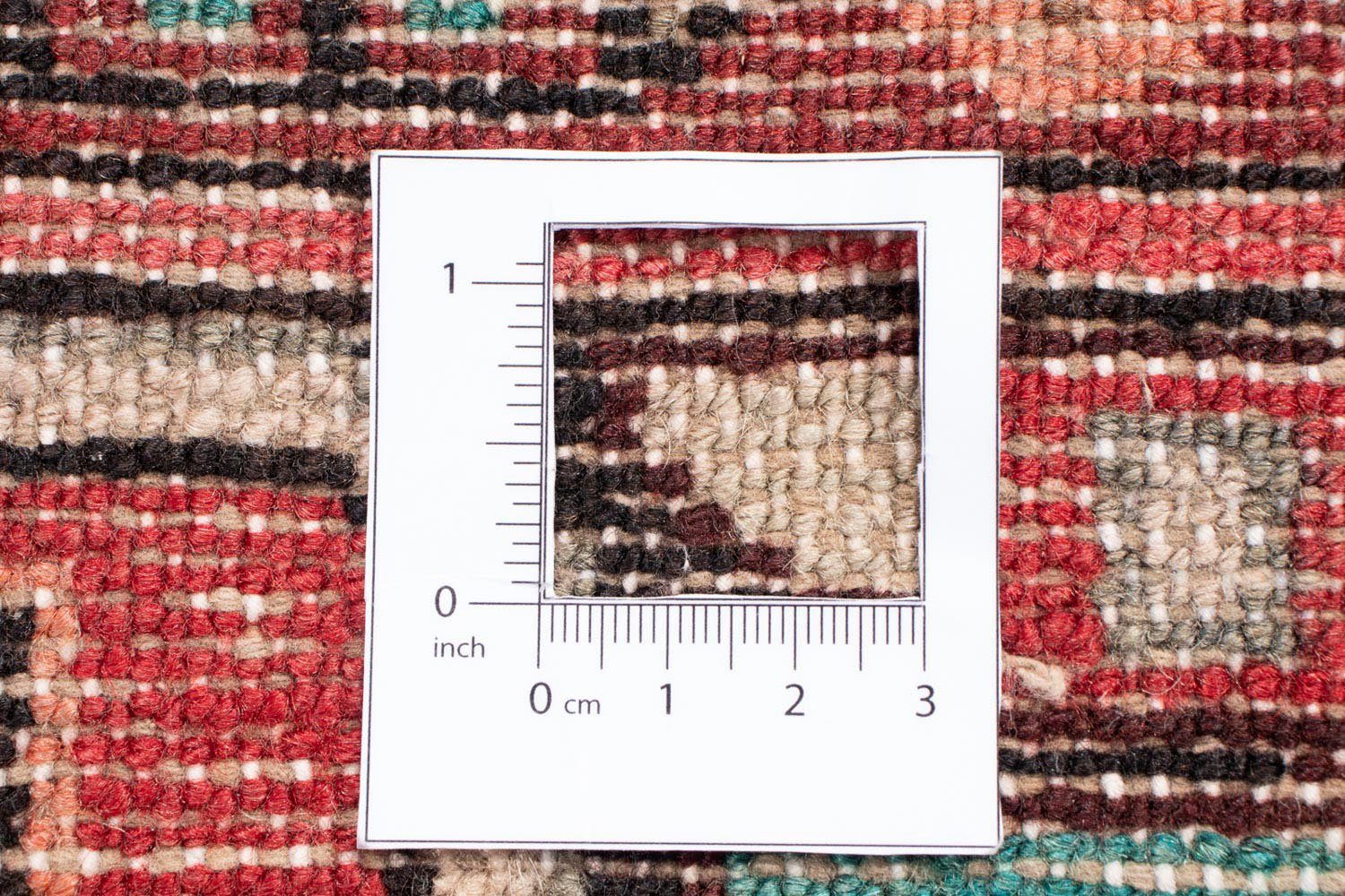 Orientteppich Perser - Nomadic - Höhe: Zertifikat morgenland, 10 - 163 hellrot, x mit 216 Wohnzimmer, Handgeknüpft, rechteckig, cm mm, Einzelstück