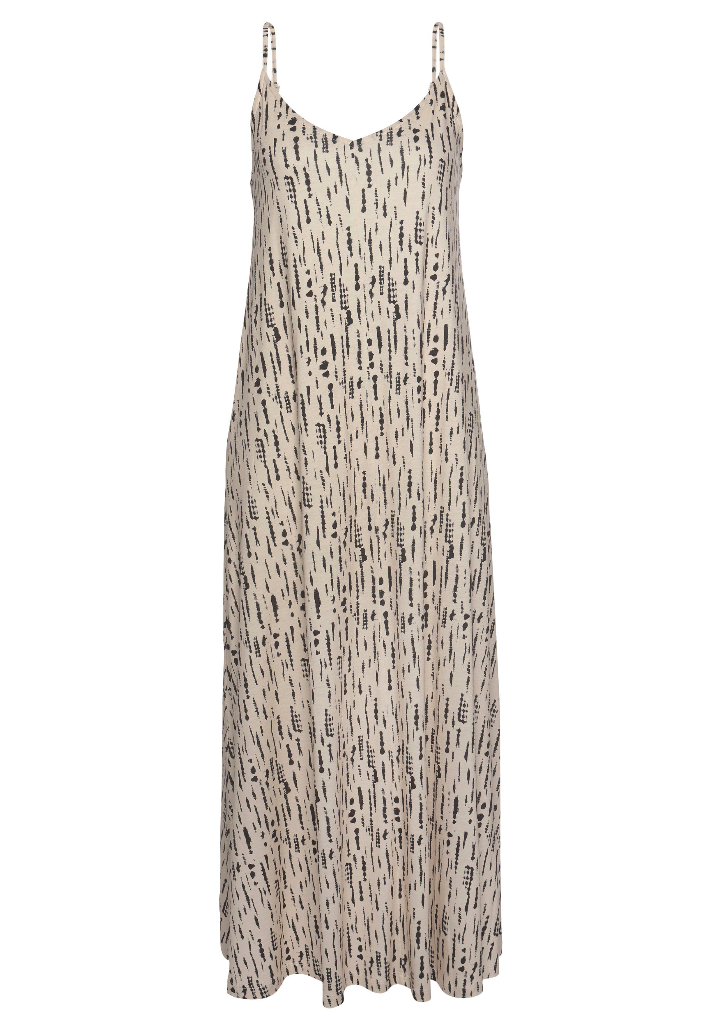 s.Oliver Maxikleid mit Alloverdruck und Schleife günstig online kaufen