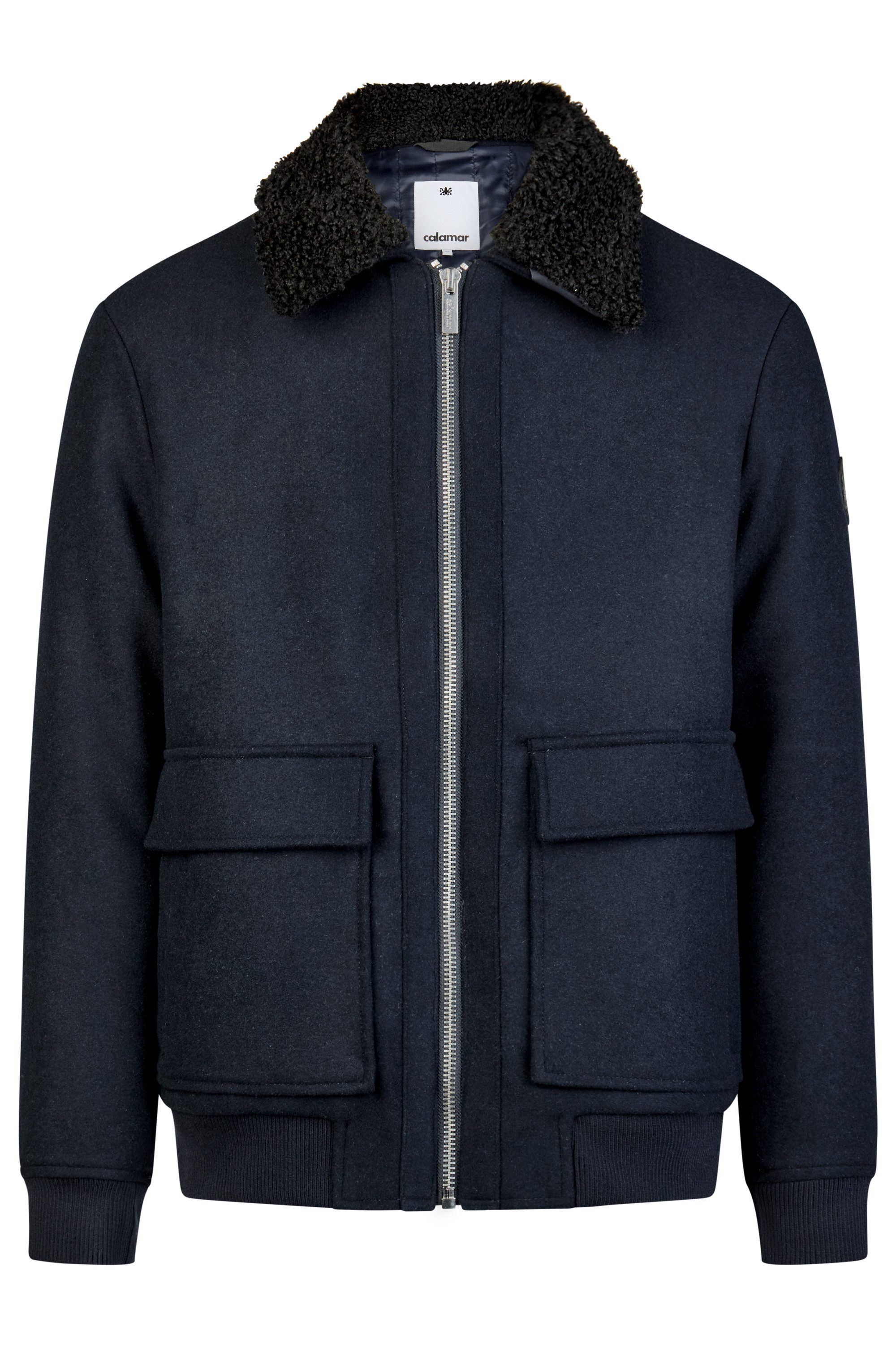 Calamar Blouson Woll-Mix Blouson mit abnehmbarem Kragen
