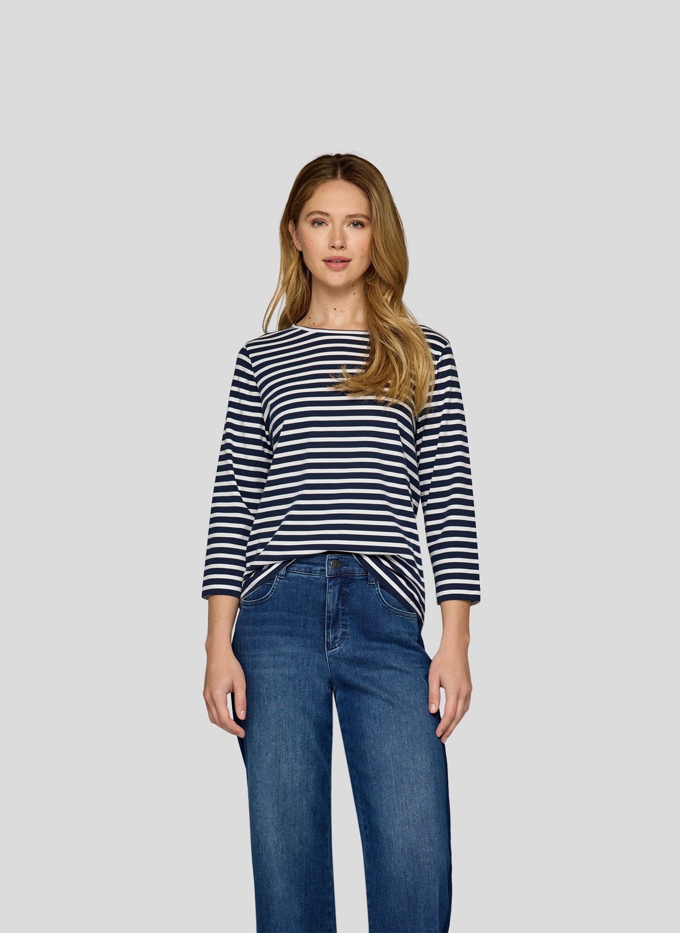 Rabe 3/4-Arm-Shirt in Streifen-Optik günstig online kaufen