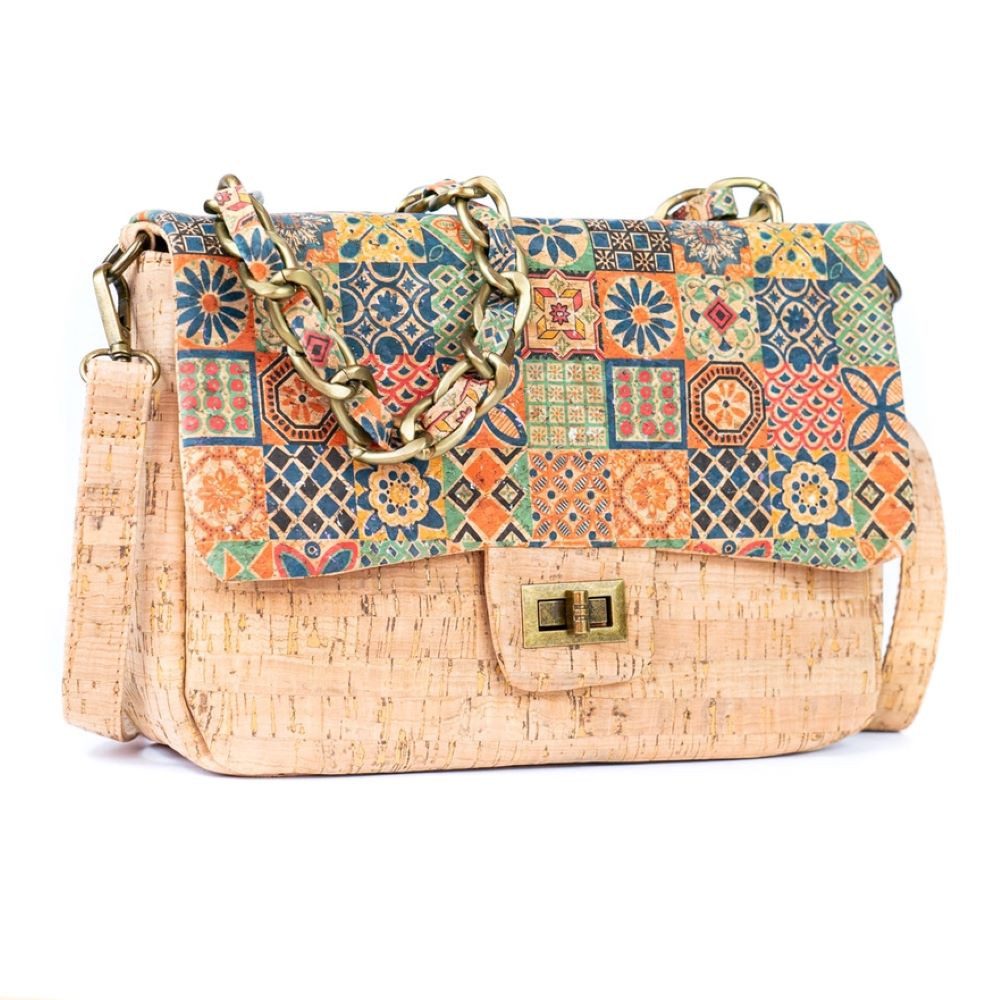 Goodman Design Schultertasche Elegante Umhängetasche aus Kork – stilvoll und einzigartig, Langlebig und robust trotz des leichten Gewichts