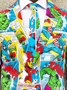 Opposuits Partyanzug Marvel Comic Book, Dieser Anzug knallt noch mehr rein, als die Superhelden darauf!