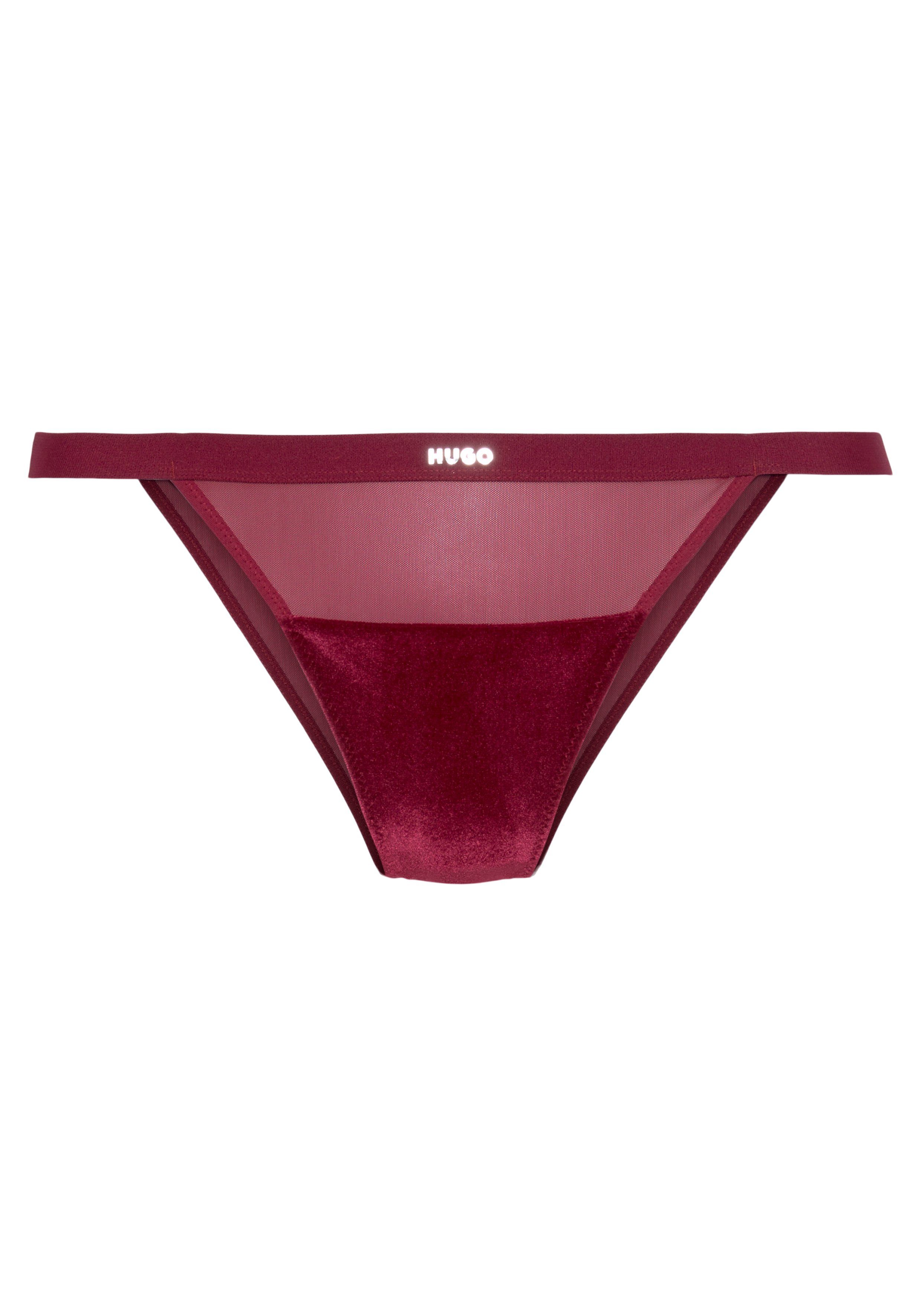 HUGO Slip BRIEF VELVET mit Samtbesatz