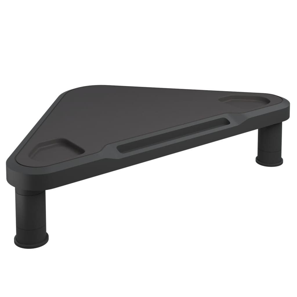vidaXL Monitorständer Eck-Monitorständer Schwarz 49x28x10,5 cm