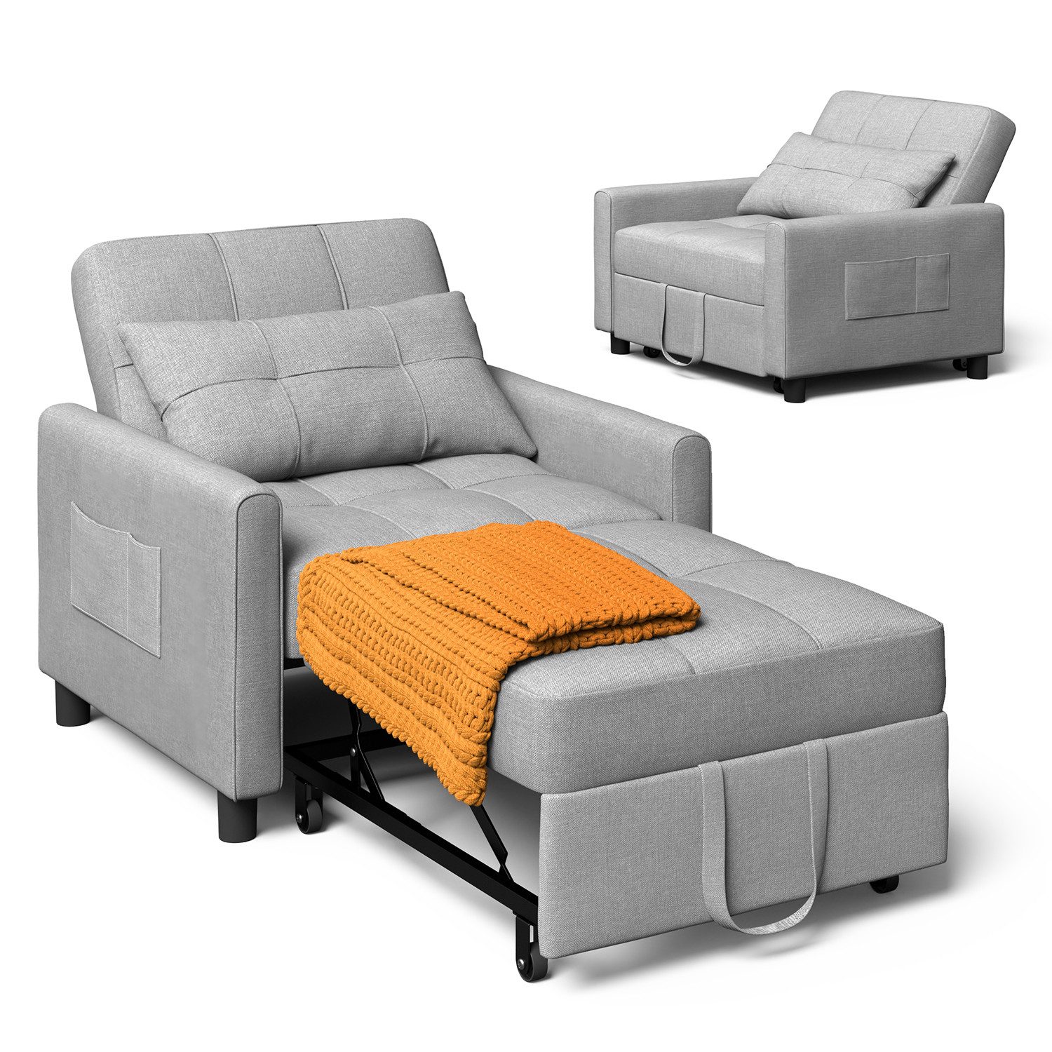 Bealife Relaxsessel 3 in 1 Klappsessel, Schlafsessel, Liegesessel, 175 cm günstig online kaufen