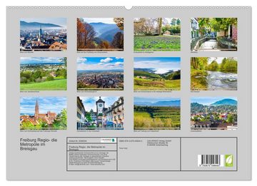CALVENDO Wandkalender Freiburg Regio (Premium, hochwertiger DIN A2 Wandkalender 2023, Kunstdruck in Hochglanz)