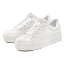 LASCANA Sneaker mit Perlen, Schnürhalbschuhe, Freizeitschuhe, VEGAN