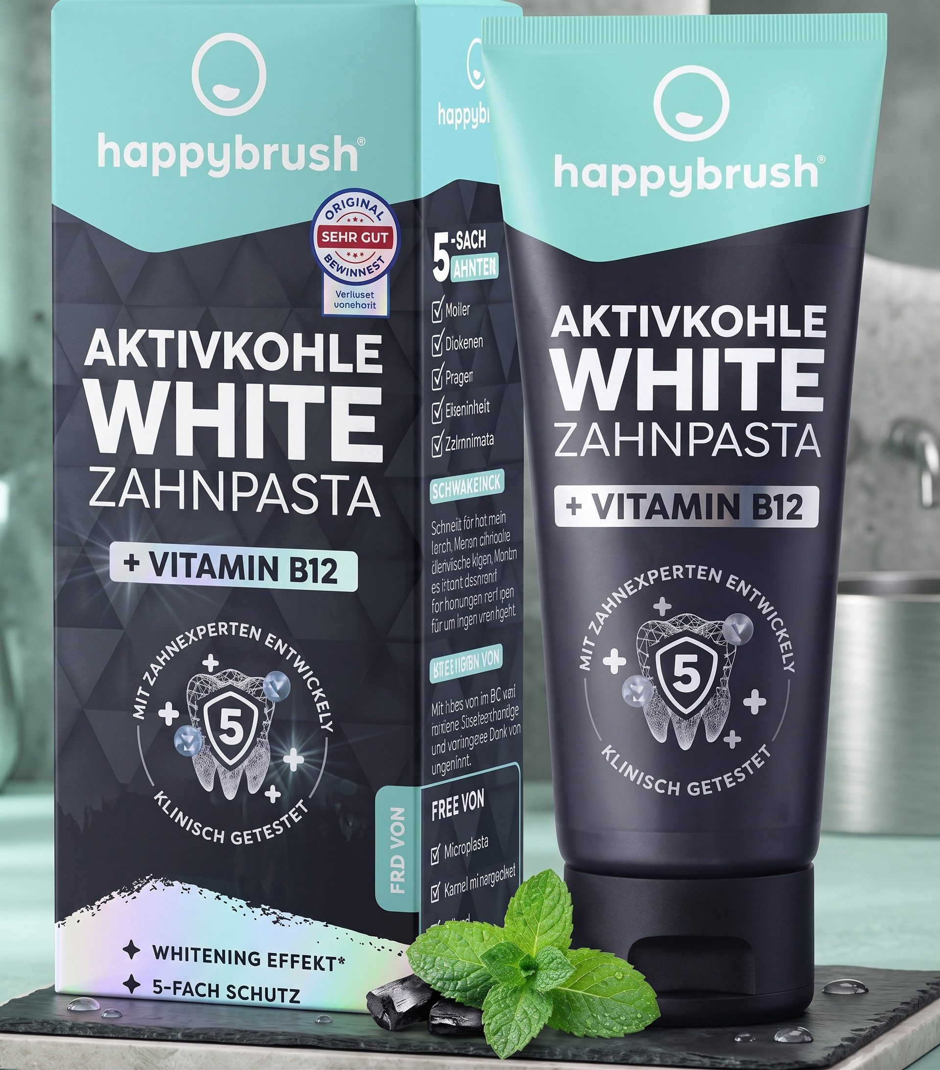 happybrush Zahnpasta Happybrush Super Black Zahnpasta