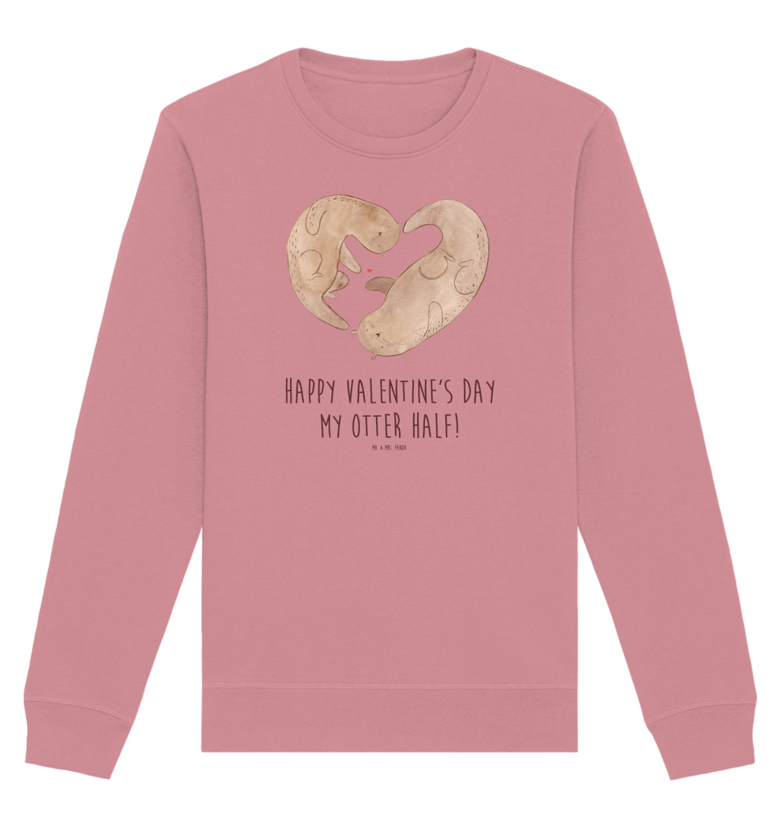 Longpullover Otter Valentine Größe XL - Canyon Pink - Geschenk, Ehefrau, Pullover