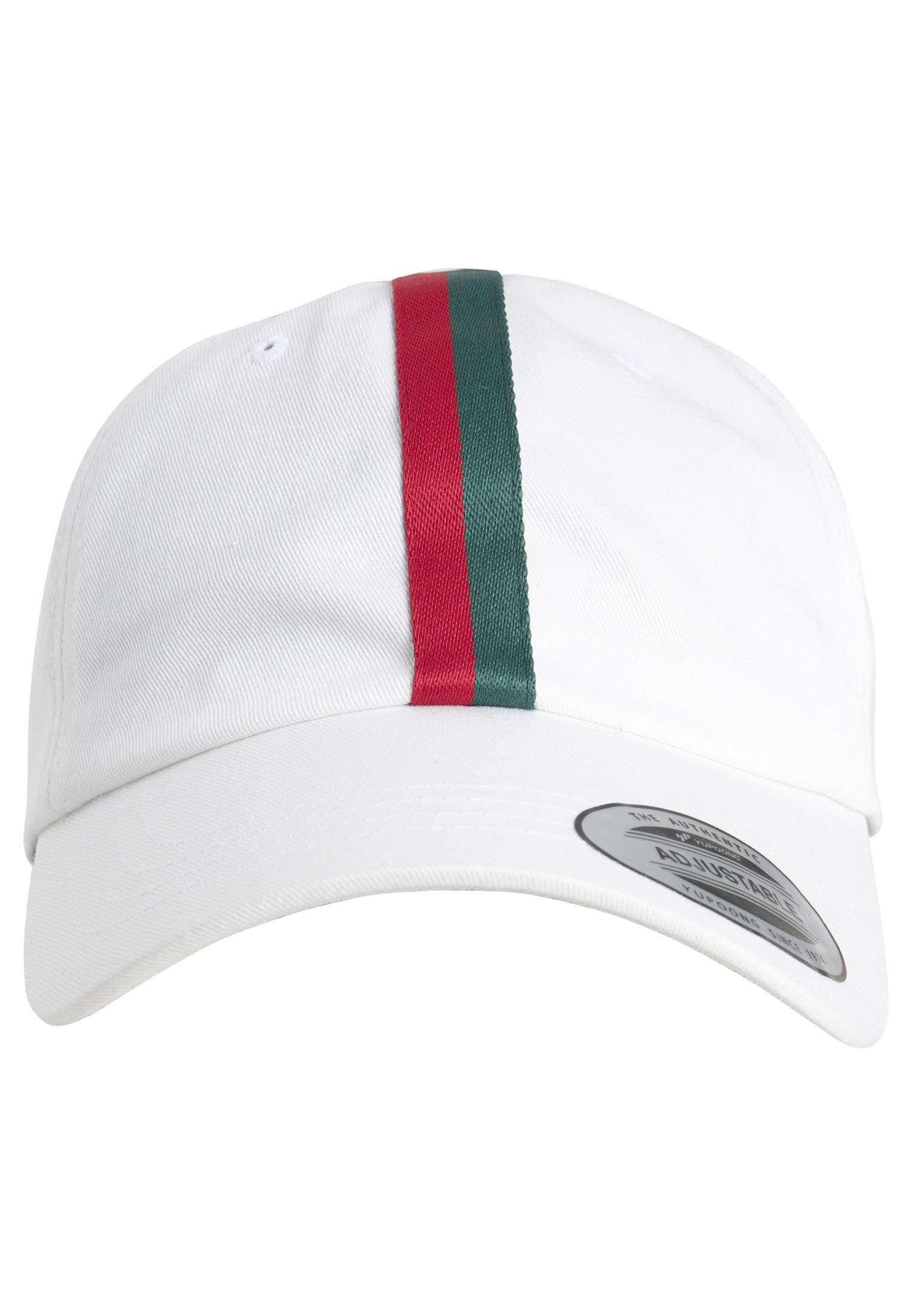 Accessoires Flex Dad Dad white/firered/green Flexfit Stripe 6245DS Stripe Hat Cap