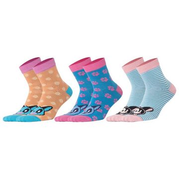 BIGGDESIGN Socken Biggdesign Dogs Damen Socken Set Größe 36-40 5er Pack (1-Paar)