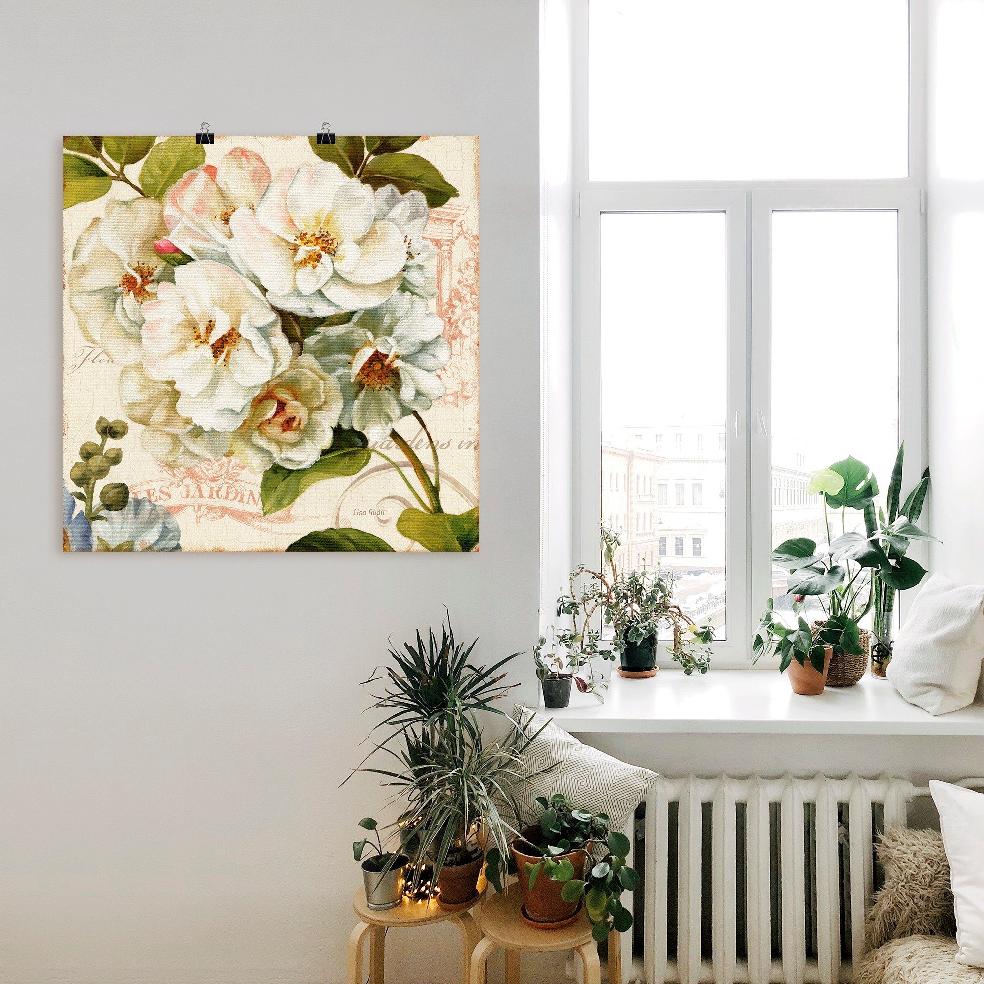 Artland Wandbild Garten III, Blumen (1 St), als Leinwandbild, Poster in verschied. Größen