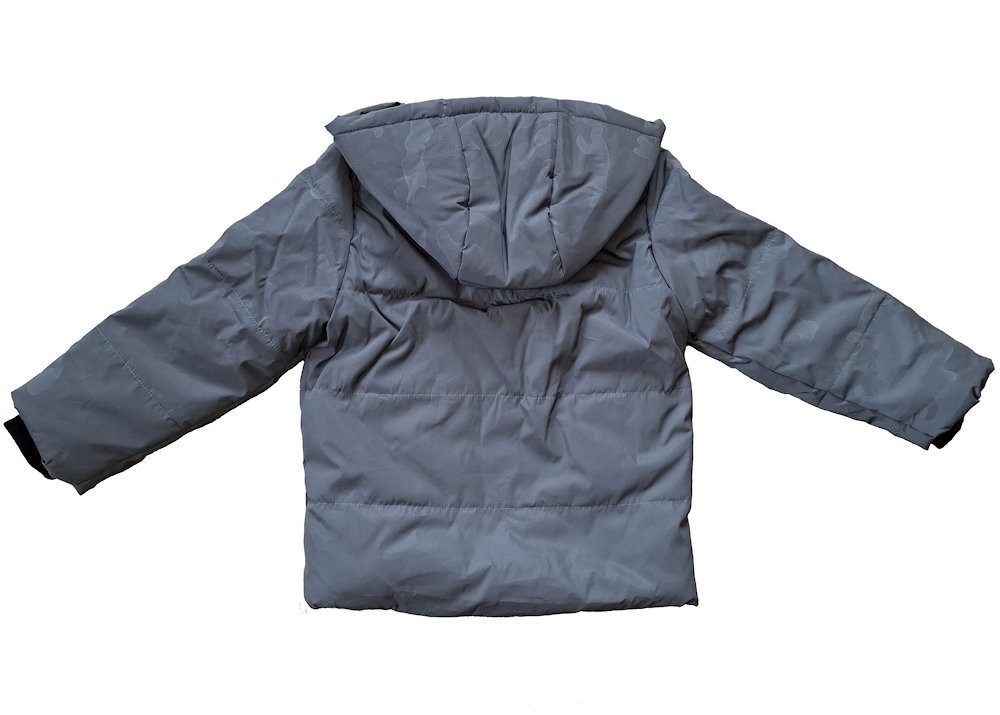 Outburst Winterjacke Outburst Mädchen Steppjacke Winterjacke reflektierend silber camouflag (1-St., kein Set)