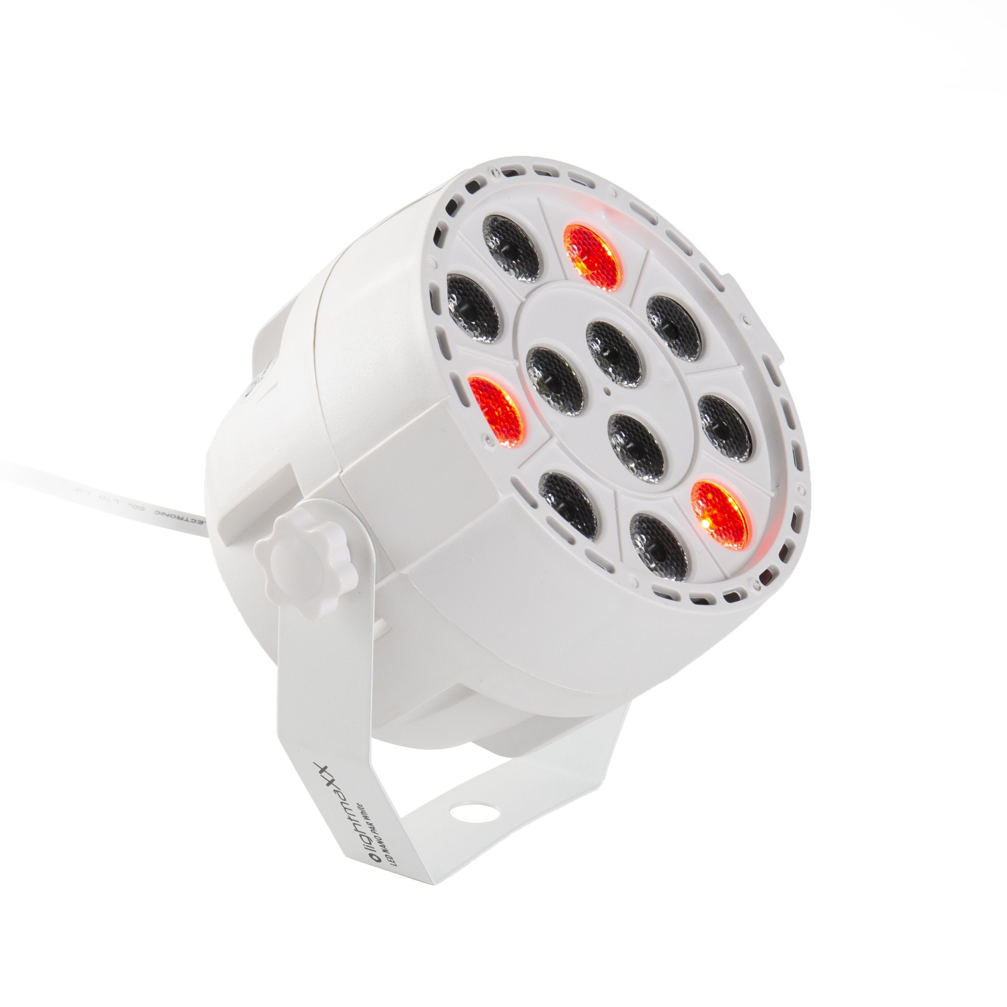 lightmaXX Discolicht, LED NANO PAR white 12×1W LED RGBW - LED PAR Scheinwerfer