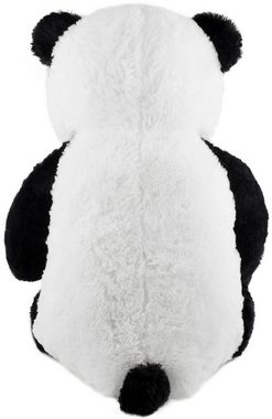 BRUBAKER Kuscheltier XXL Panda Teddy mit "Je t'aime" Herz (1-St), Teddybär Stofftier Groß Plüschtier, 100cm