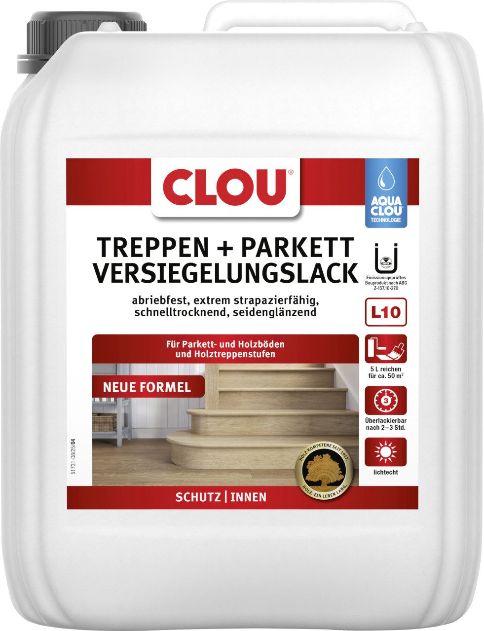 Aqua Clou Lack Aqua Clou Treppen- & Parkettlack 5 L