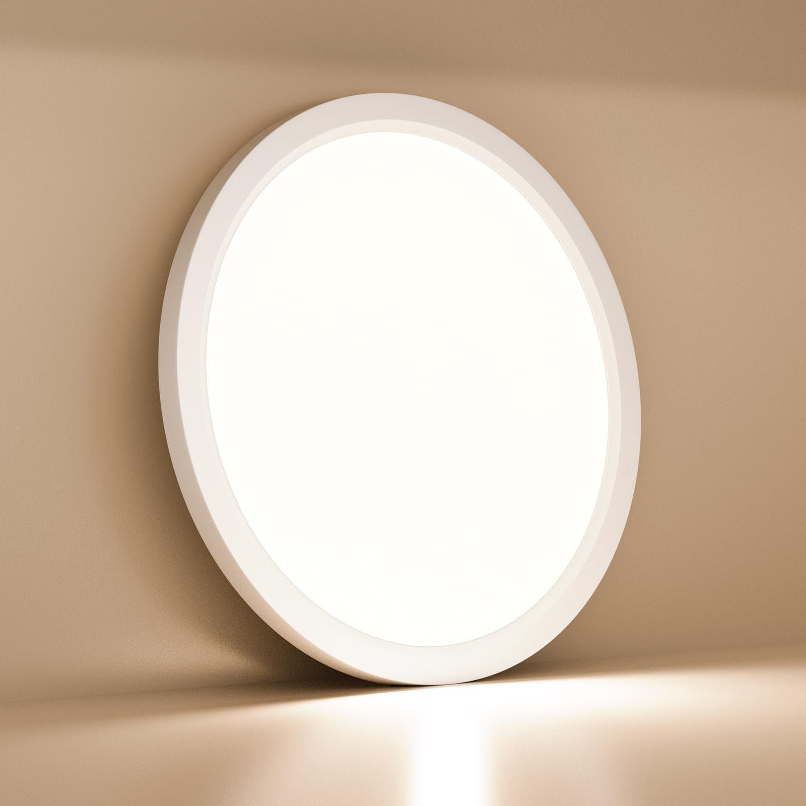 LQWELL LED Deckenleuchte Rund Flach LED günstig online kaufen
