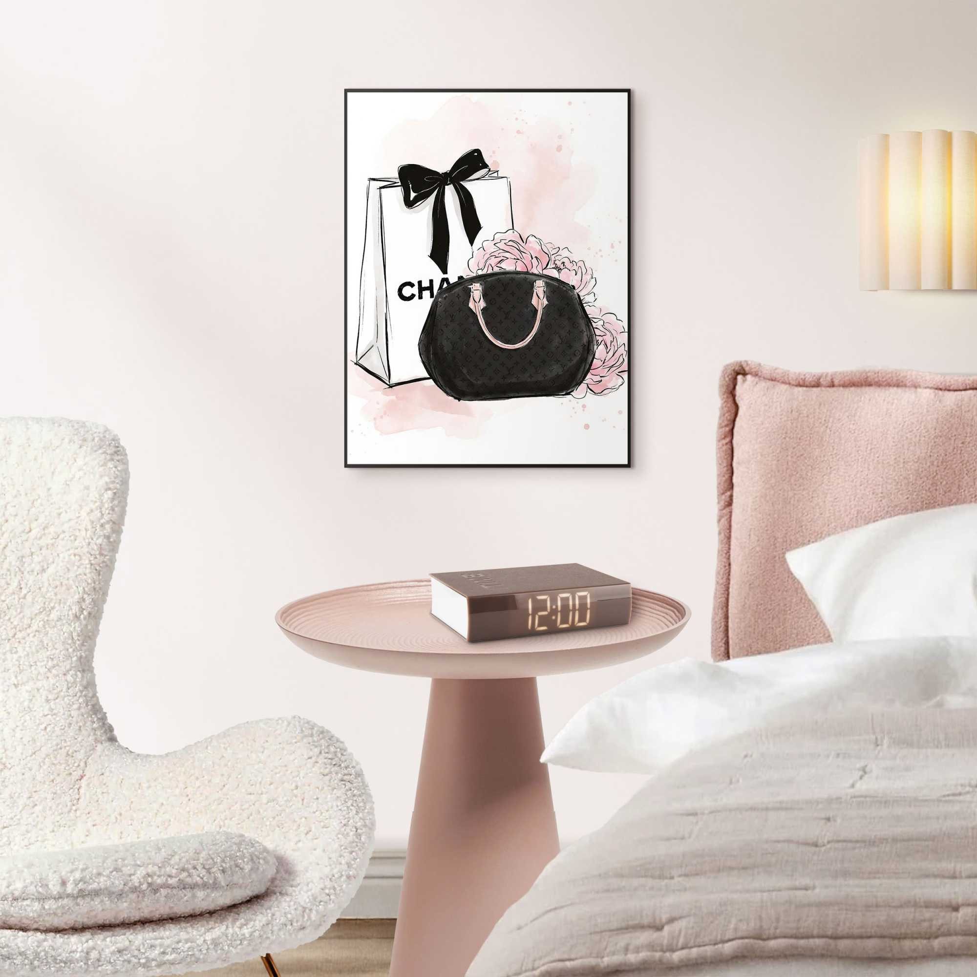 Reinders! Bild mit Rahmen Modemoment, Fashion (1 St), Teenager Zimmer - Rosa - MDF - Fashion - 30x40 cm