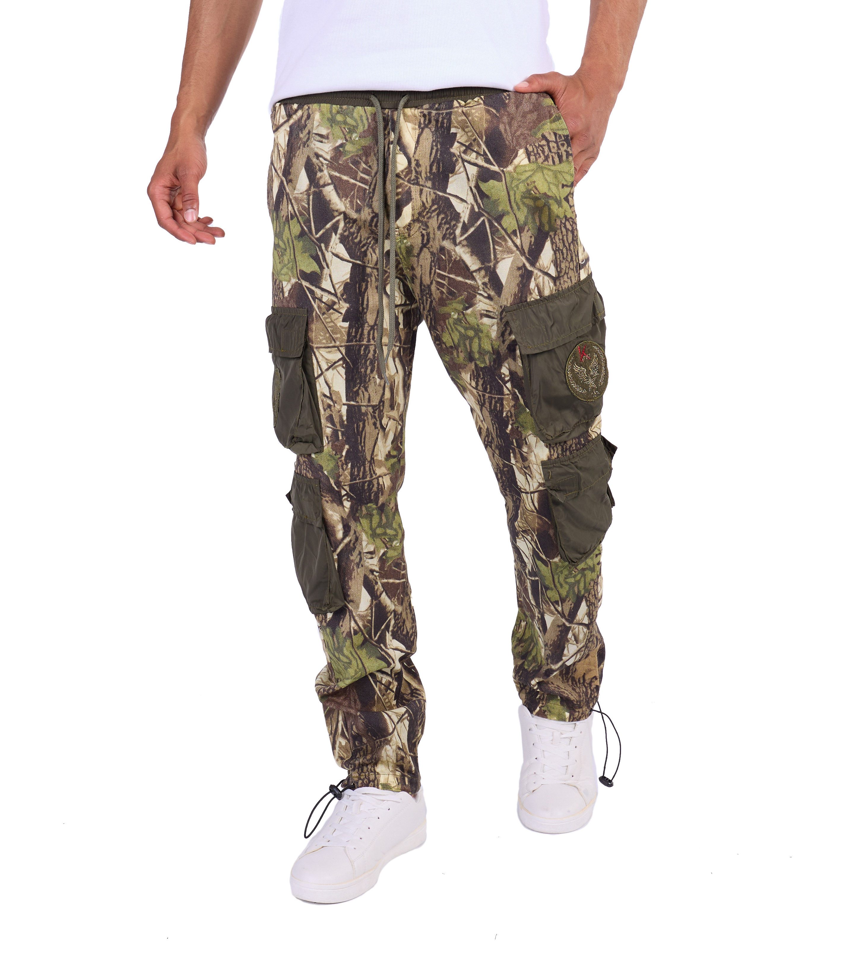 KINGZ Cargohose Herren Cargohose im Military Look günstig online kaufen
