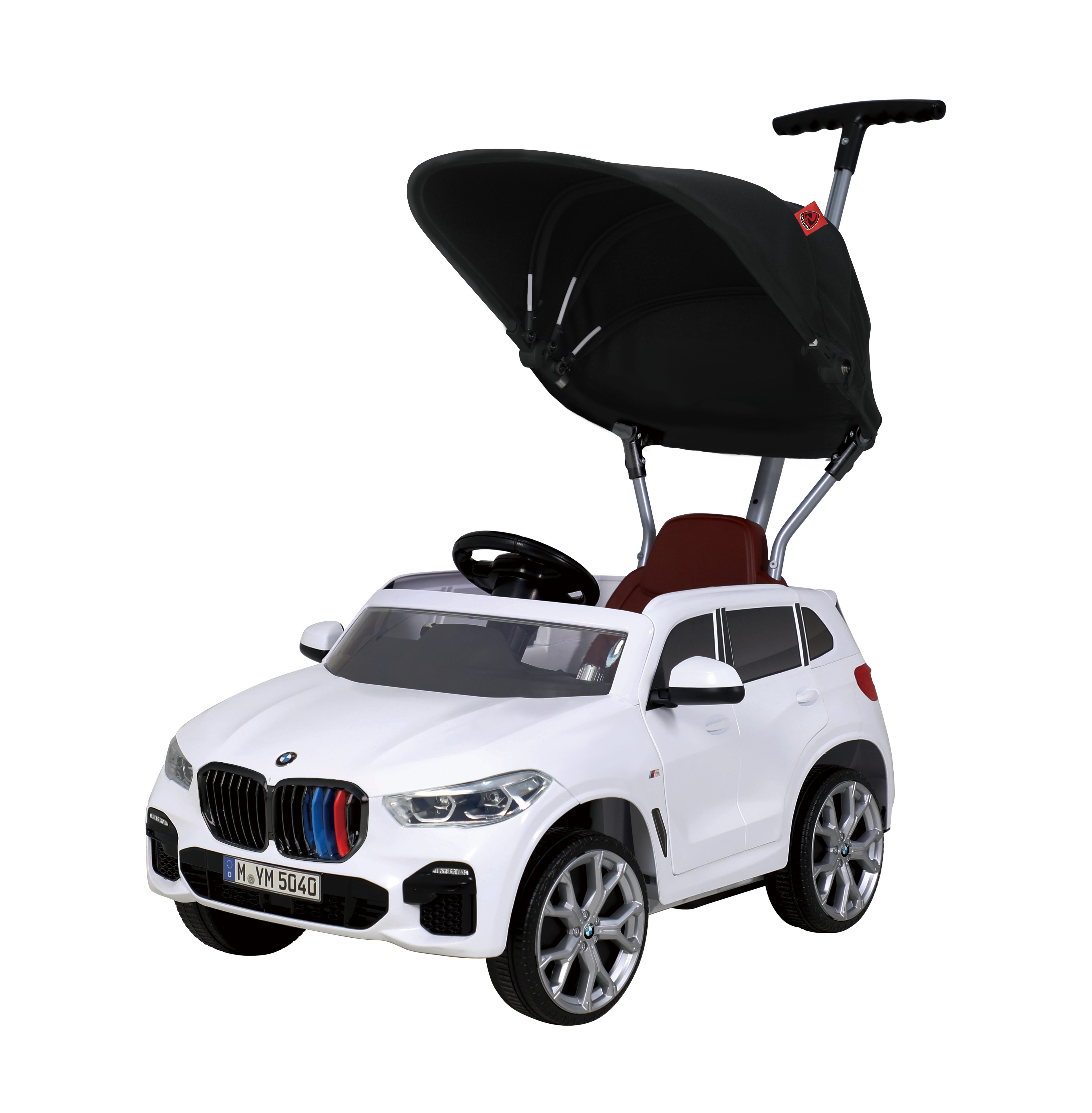 BMW mit Push X5M, weiß Rollplay ausziehbarer ROLLPLAY Fußstütze, ab Jahr, Car Spielzeug-Auto 1