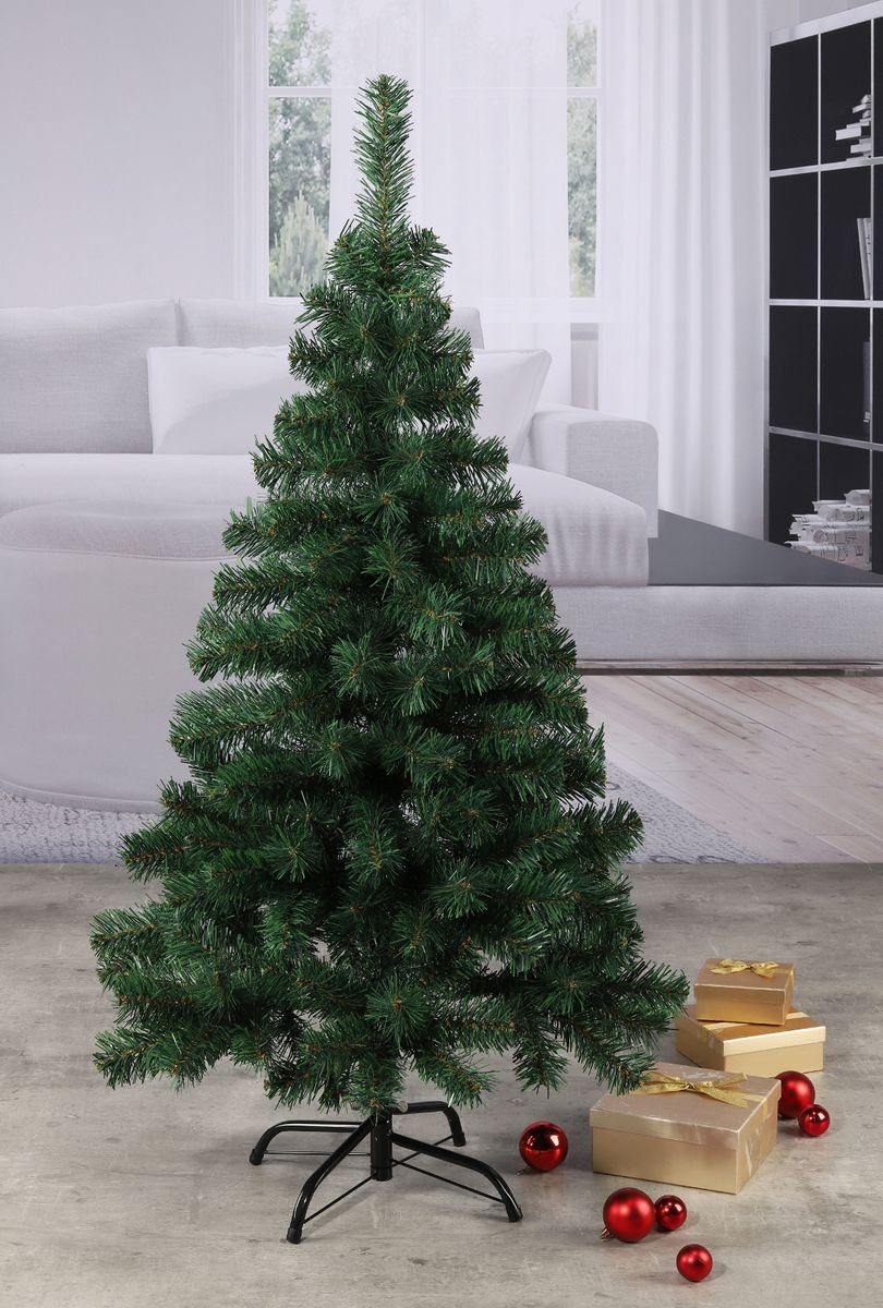 Gravidus Künstlicher Weihnachtsbaum Weihnachtsbaum 150cm mit Metallständer grün