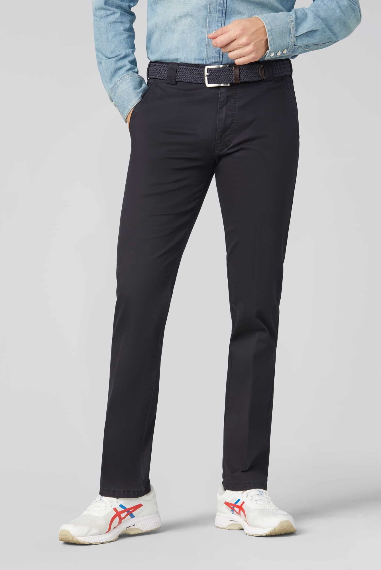 MEYER Chinos Roma mit Stretch-Dehnbund