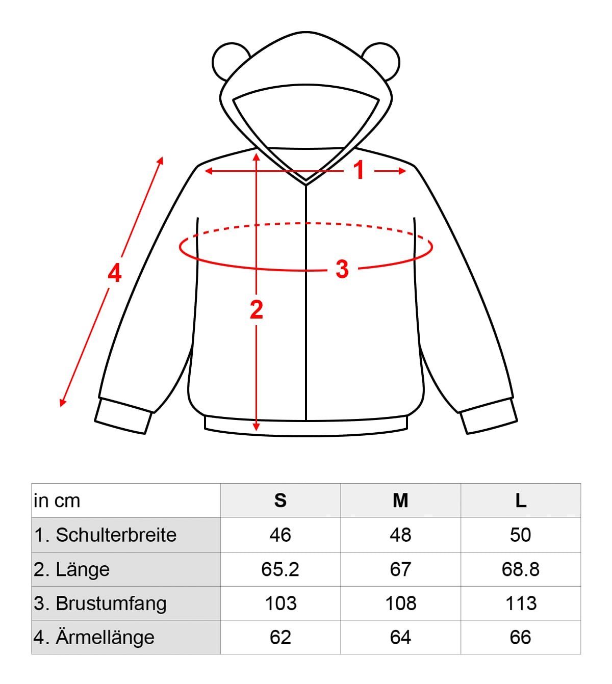 GalaxyCat Hoodie Hoodie Monokuma für Bärenohren Danganronpa Zip mit mit Pullover Monokuma (3-tlg) Fans, Handschuhen, Sweatjacke