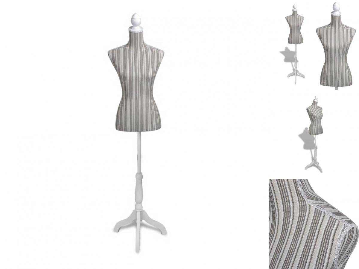 Schneiderpuppe Damenbüste Schneiderpuppe Büste Torso Mannequin Leinen mit Streifen