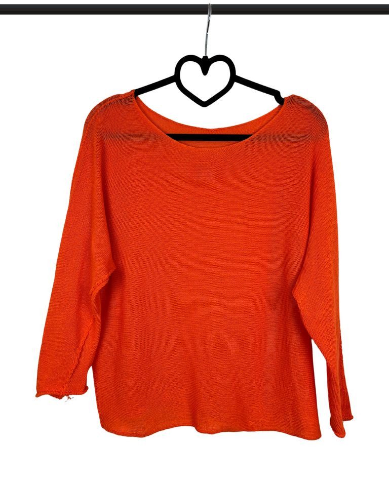 ITALY VIBES Langarmshirt –  Dünner Пуловеры mit U-Boot-Ausschnitt - Вязаные свитера - ONE SIZE passt hier Gr. XS-M