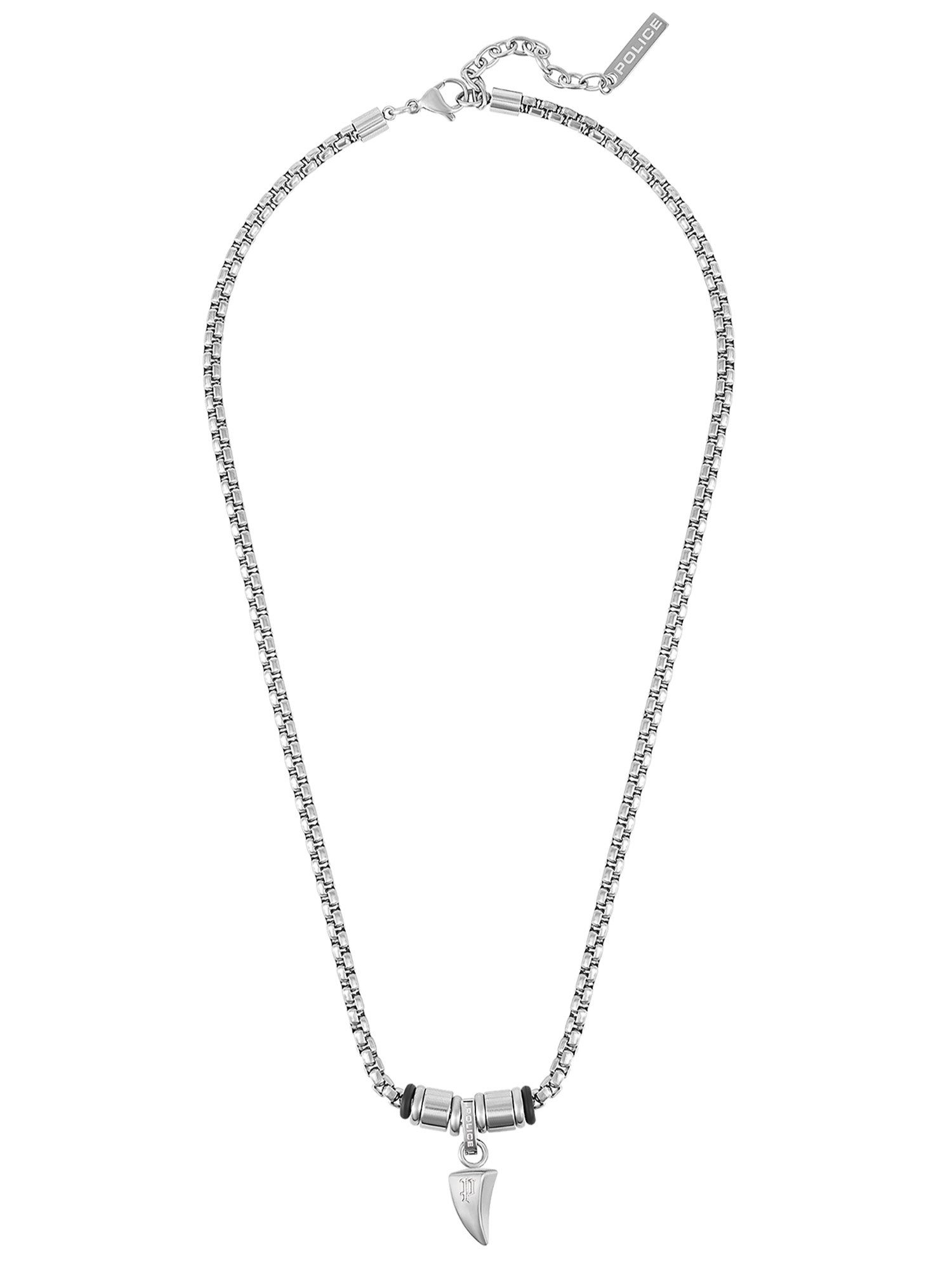 Police Kette mit Anhänger Serrator Edelstahl