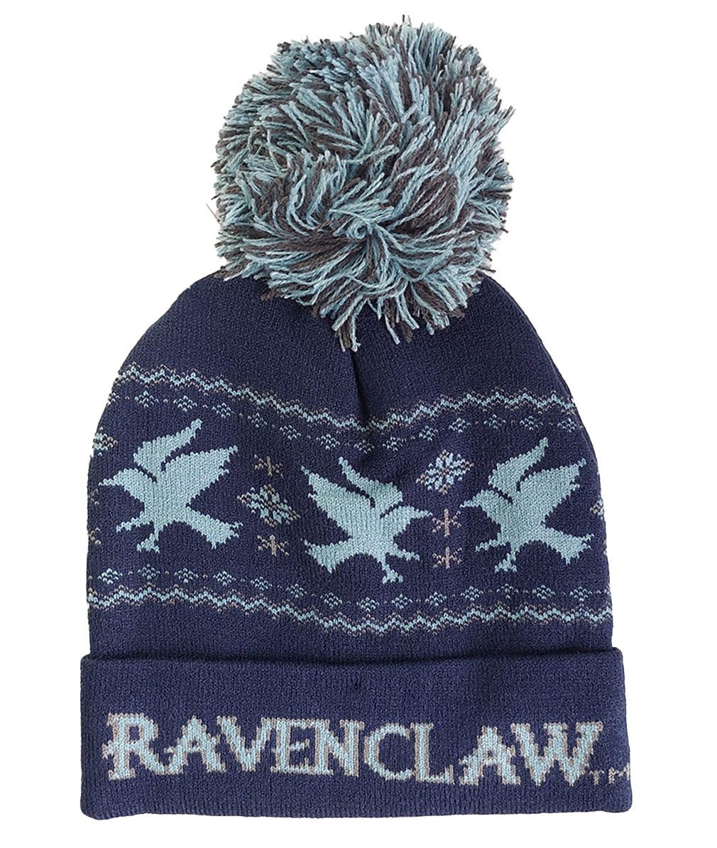 Harry Potter Bommelmütze Ravenclaw Snow Pom Beanie Hogwarts Strickmütze Bommelmütze