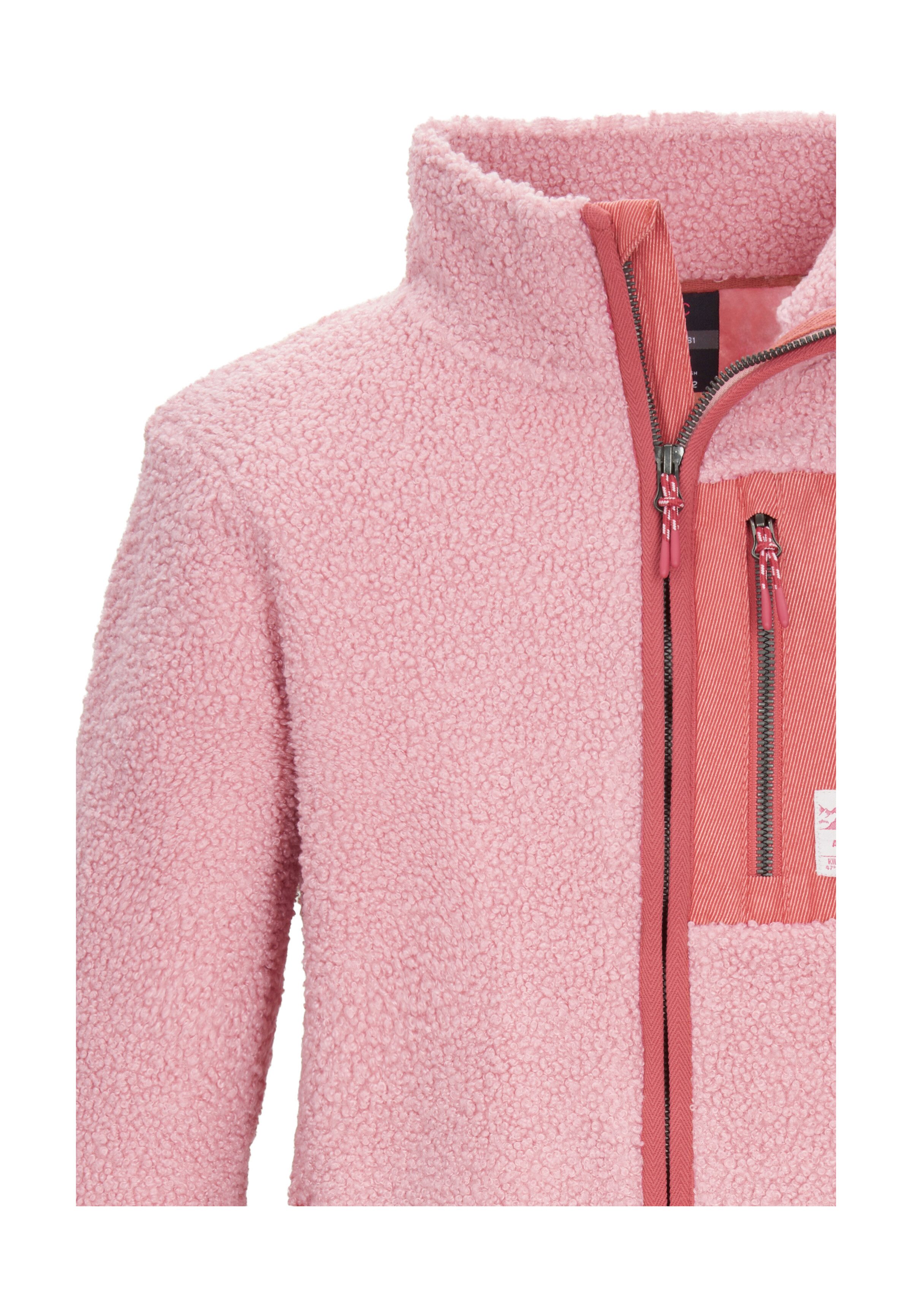 Killtec Fleecejacke KOW 140 GRLS FLC JCKT Weiche Sherpa-Fleecejacke mit Kinnschutz und Stauraum – Bild 3 von 5