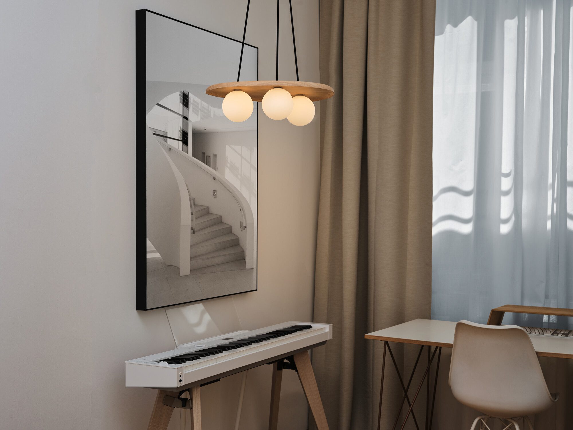 Osram Pendelleuchte Decor Acacia-Wood Nest, ohne Leuchtmittel, braun, Fassung G9
